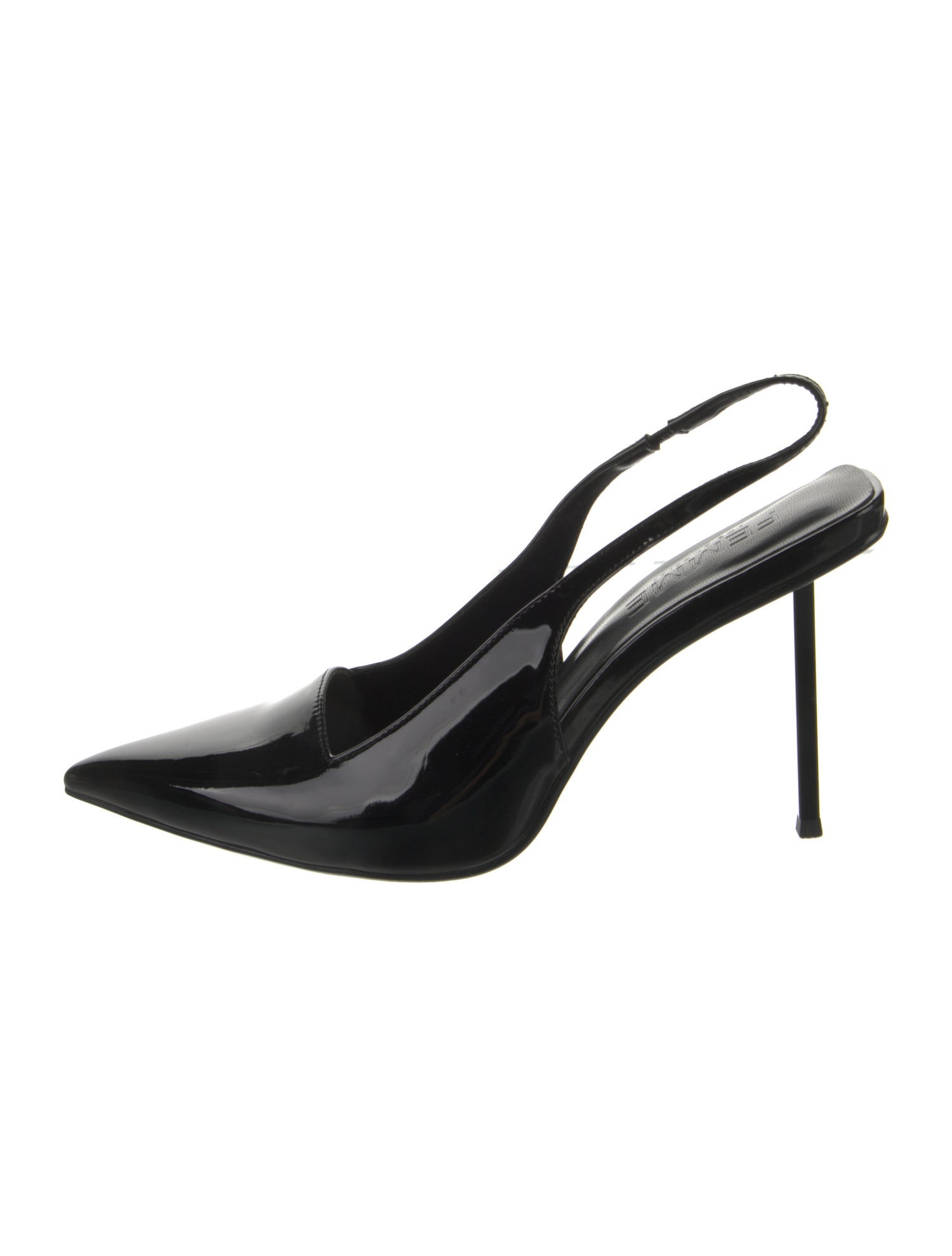 Femme LA Patent Leather Slingback Sandals