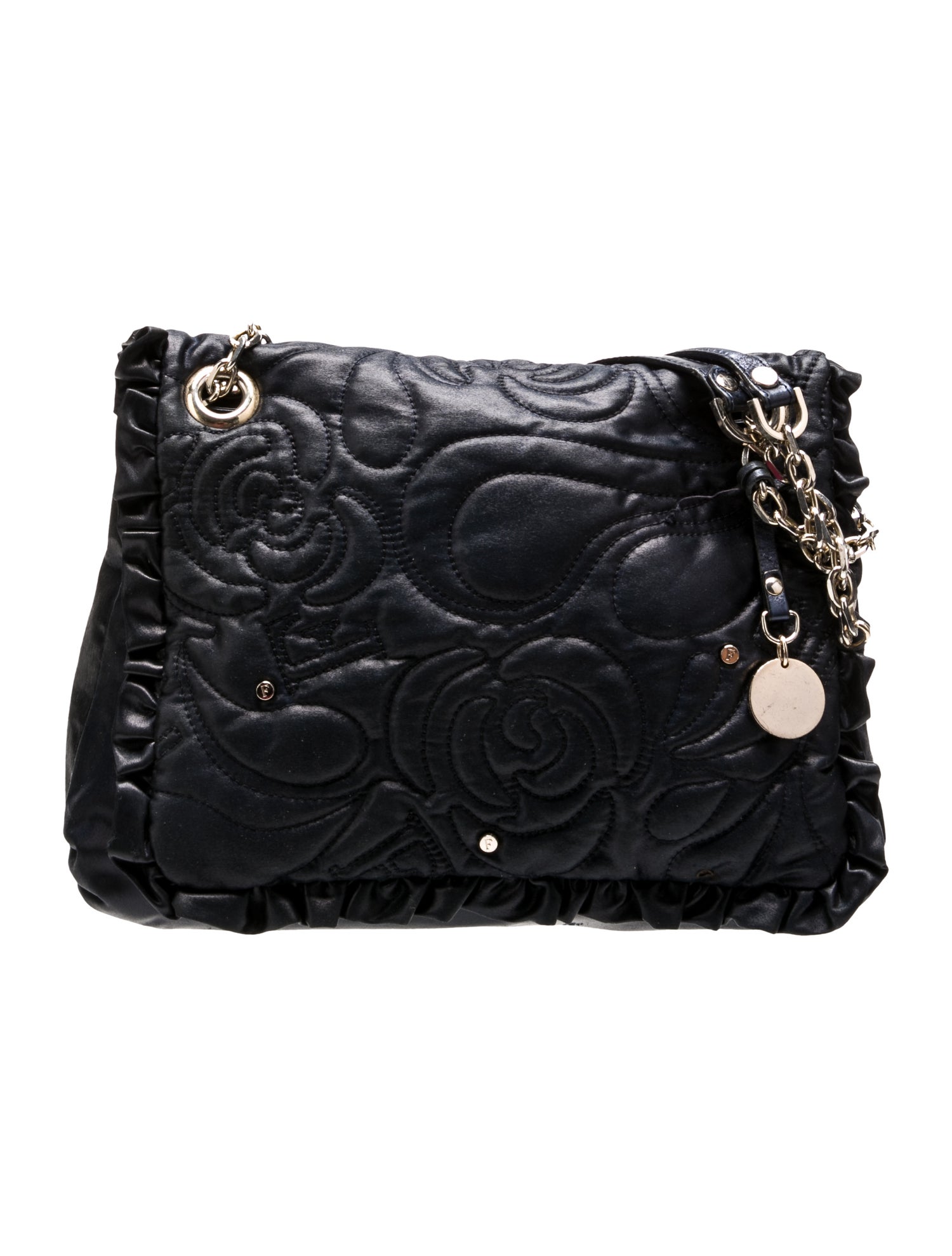 Ferre Milano Leather Shoulder Bag