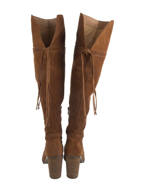 Franco Sarto Suede Tassel Accents Boots