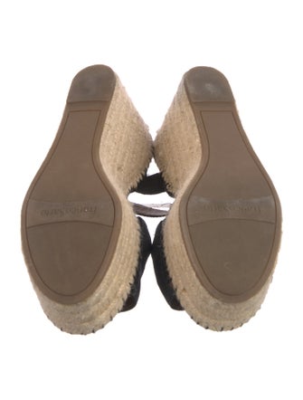 Franco Sarto Leather Embroidered Accent Espadrilles