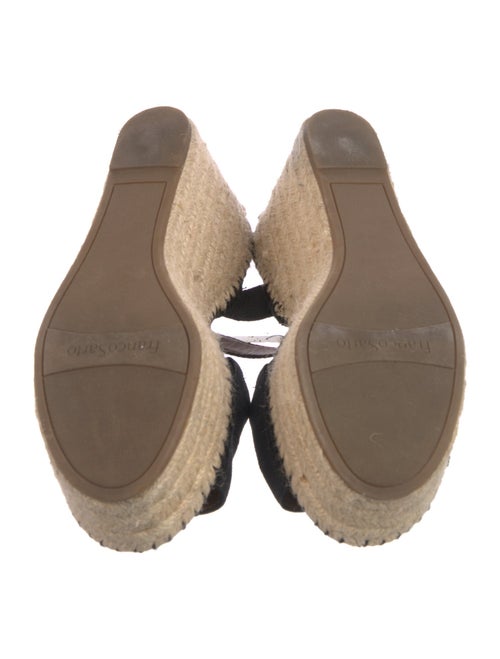 Franco Sarto Leather Embroidered Accent Espadrilles