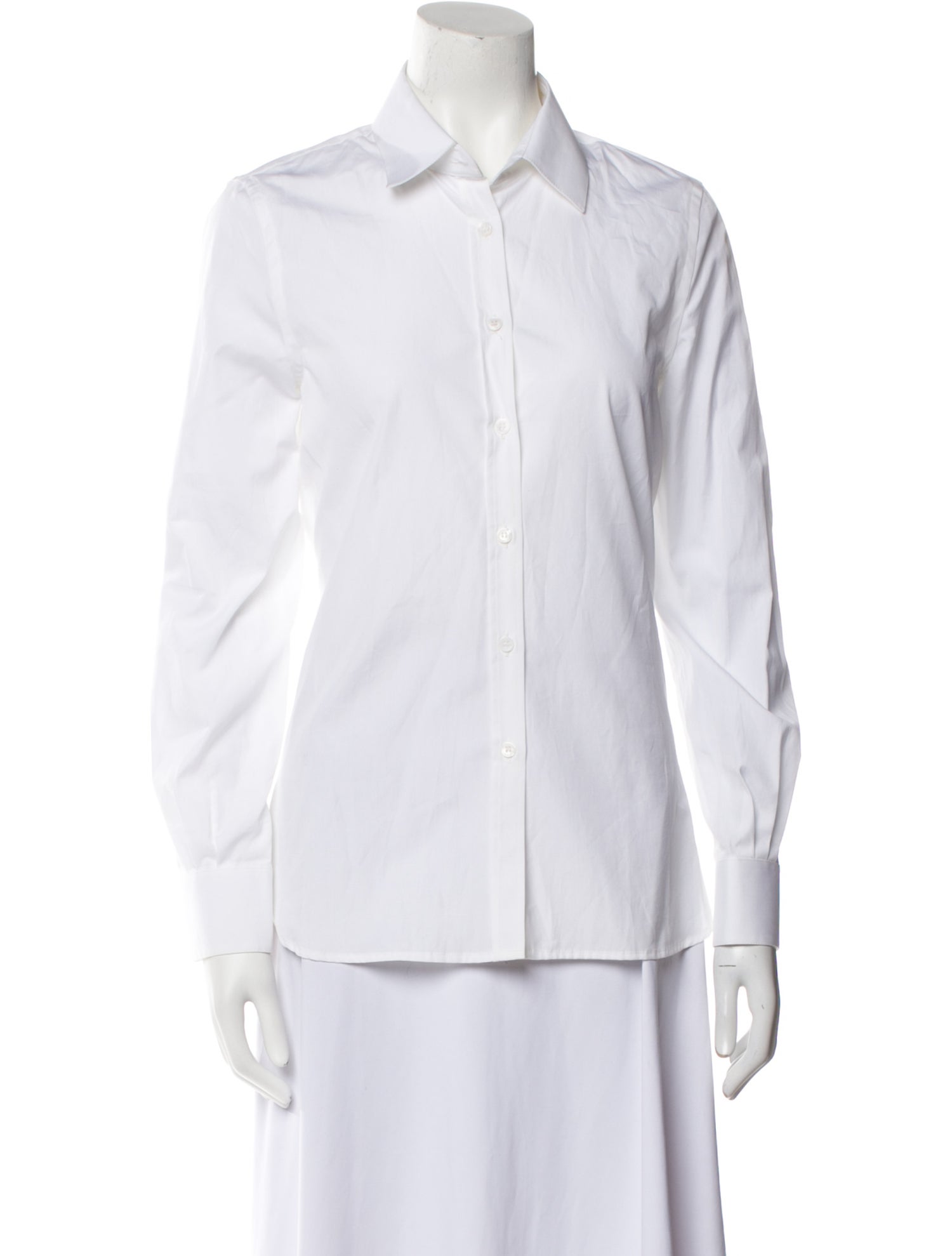 G. Label Long Sleeve Button-Up Top