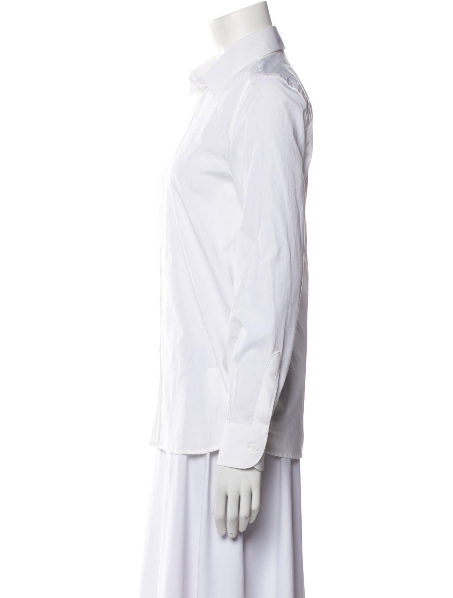 G. Label Long Sleeve Button-Up Top