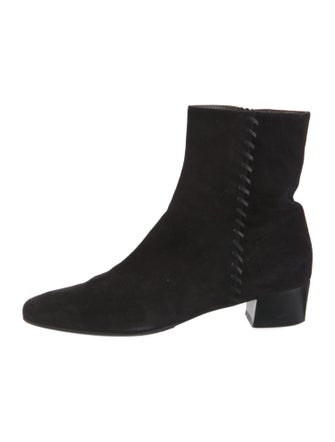 Galo Suede Whipstitch Trim Boots