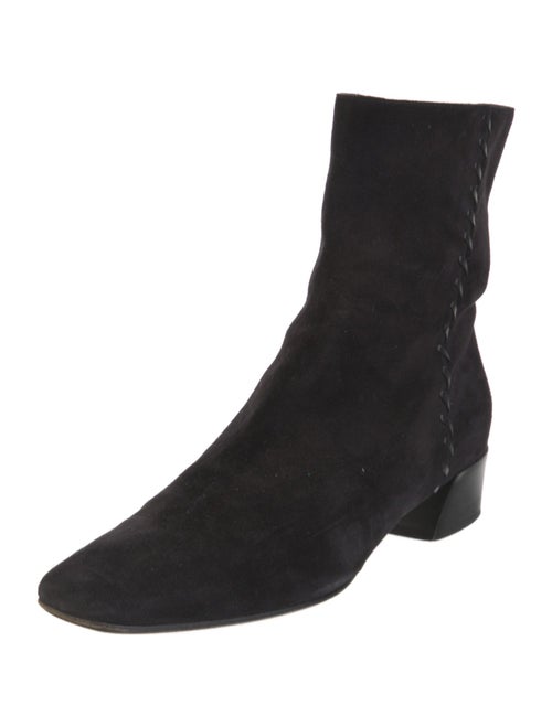 Galo Suede Whipstitch Trim Boots