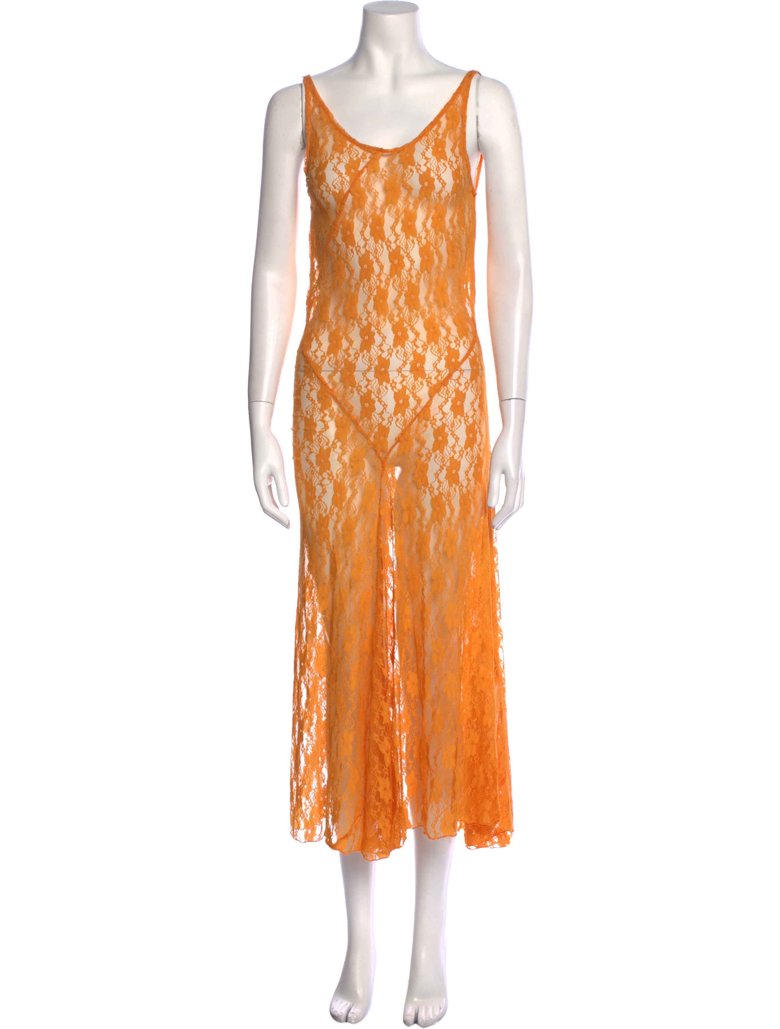 Gimaguas Printed Midi Length Dress w/ Tags - Orange Dresses, Clothing -  XGSIA20715 | The RealReal