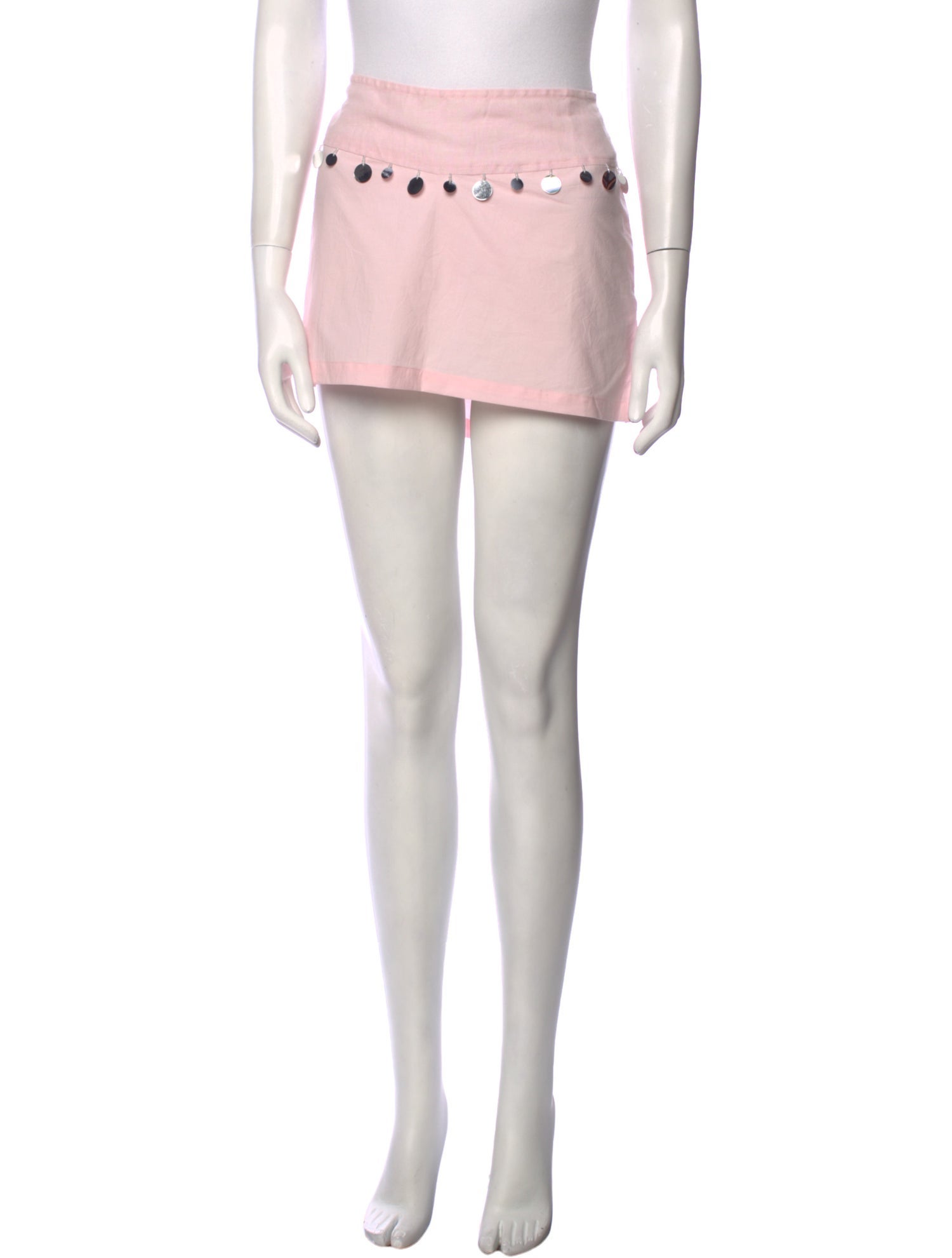 Gimaguas Sequin Embellishments Mini Skirt w/ Tags - Pink Skirts