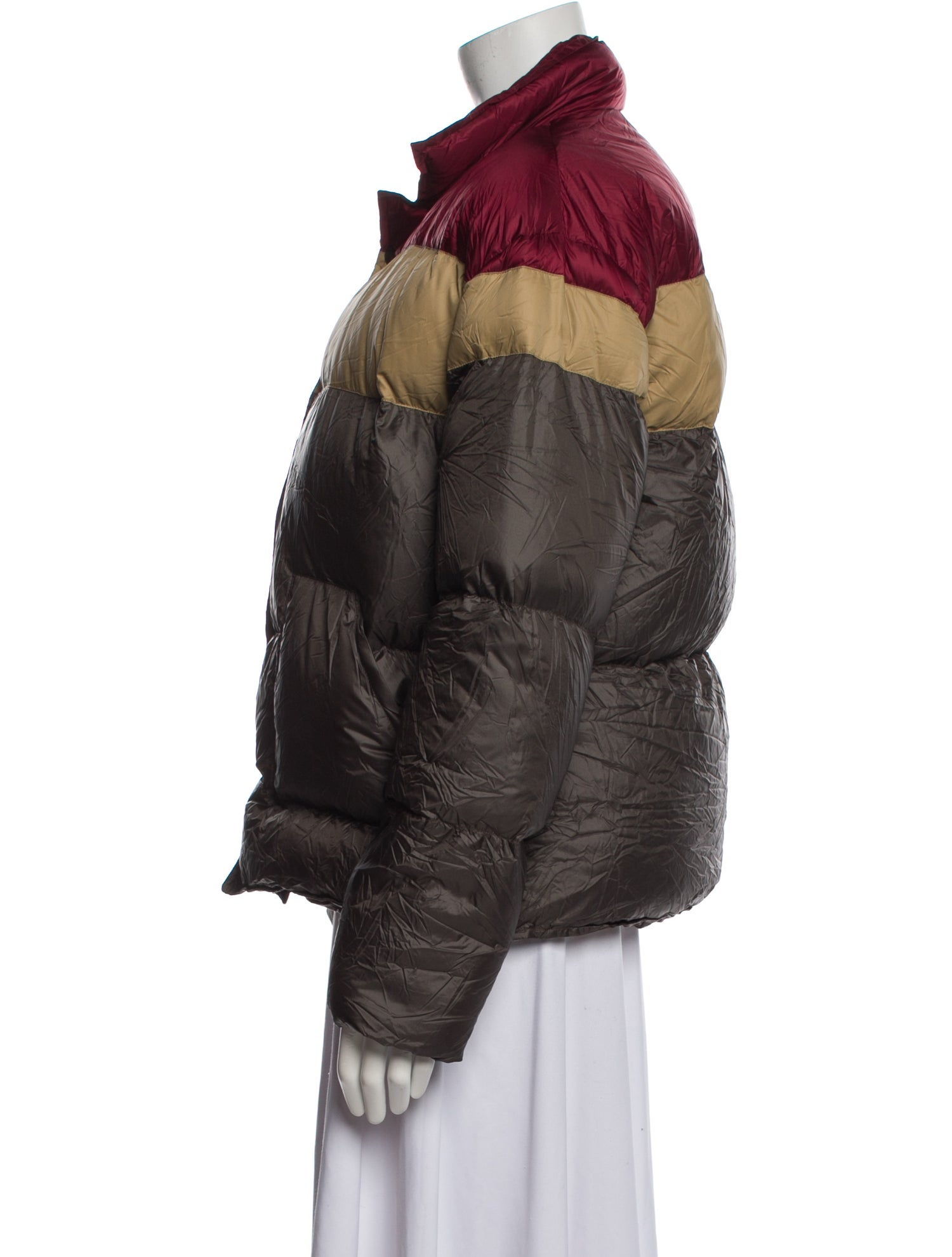 Gimaguas Colorblock Pattern Down Jacket