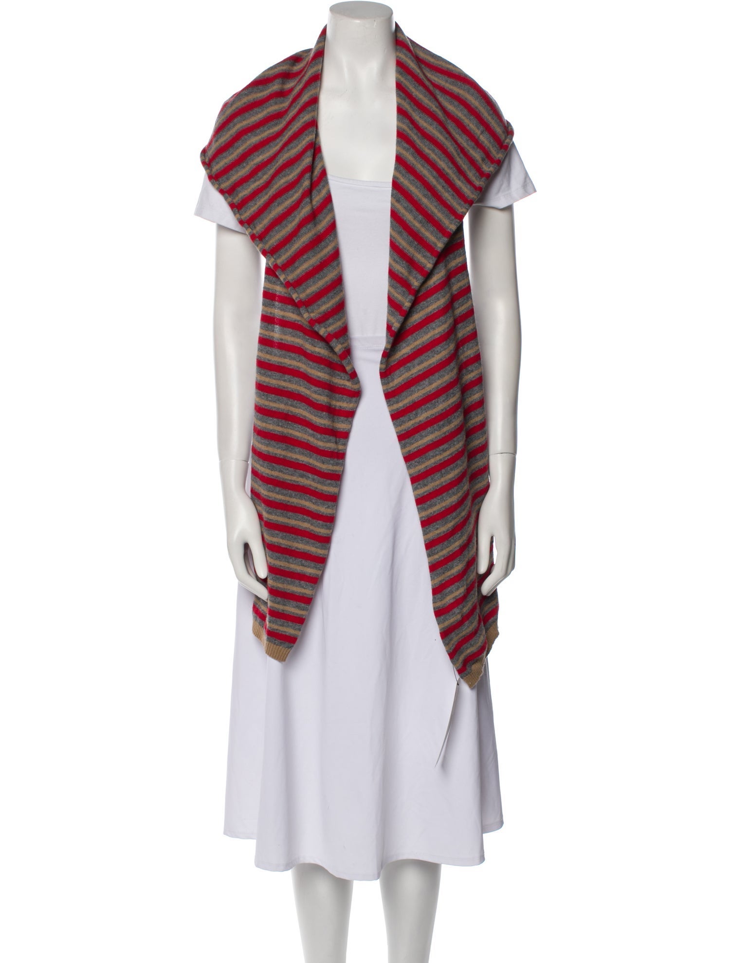 Gimaguas Striped Open Front Sweater
