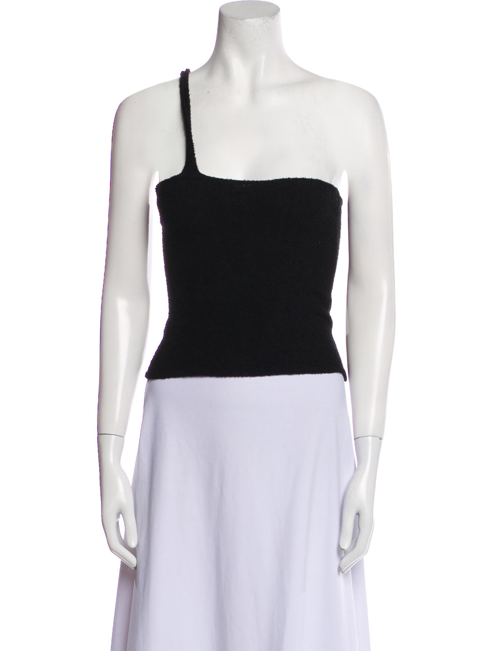 Gimaguas One-Shoulder Sleeveless Crop Top