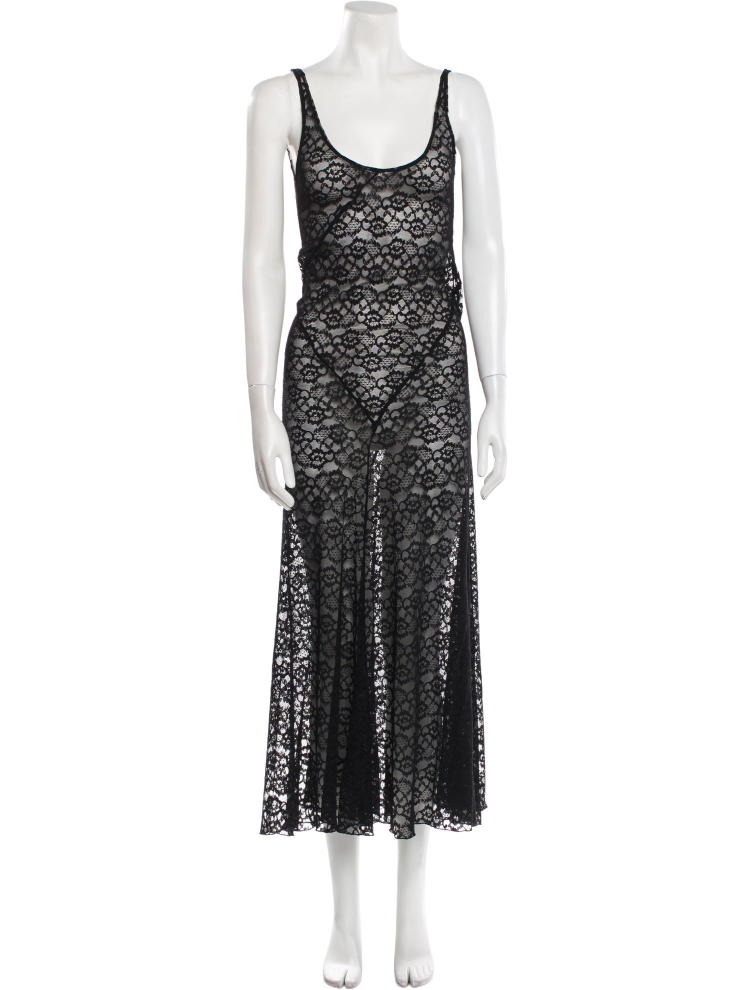 Gimaguas Lace Pattern Long Dress