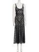 Gimaguas Lace Pattern Long Dress