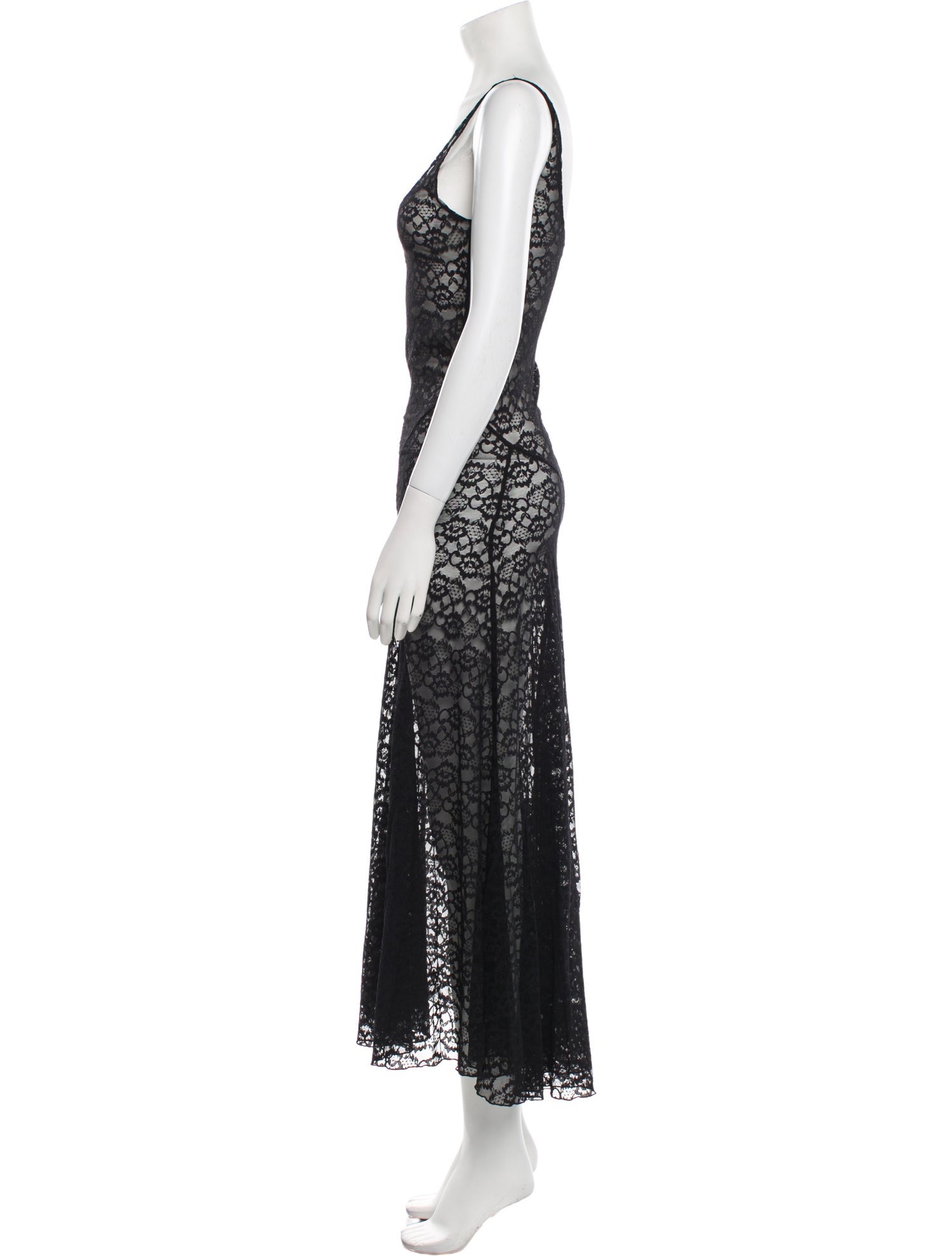 Gimaguas Lace Pattern Long Dress