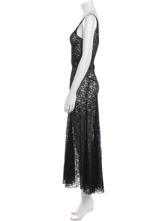 Gimaguas Lace Pattern Long Dress