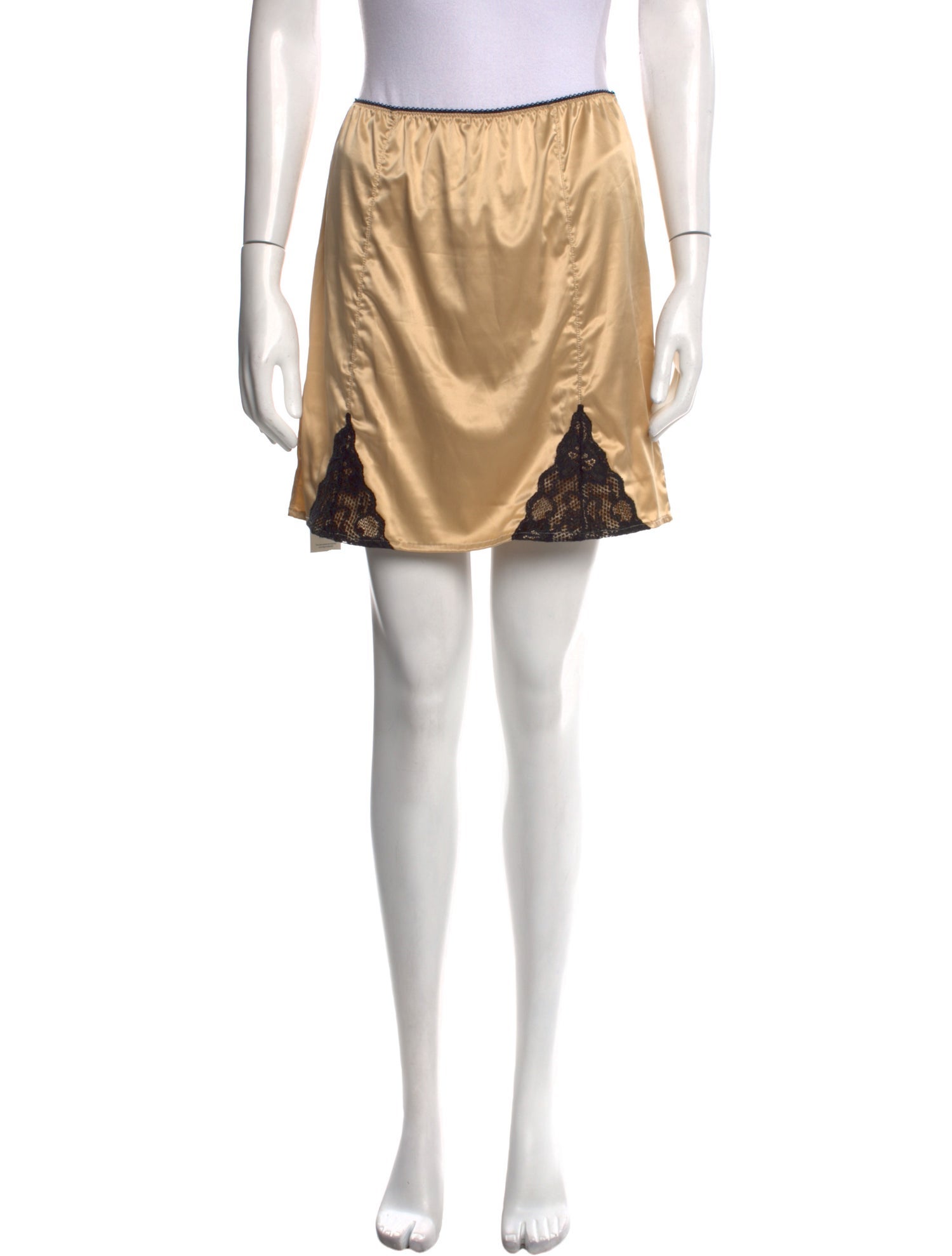 Gimaguas Lace Trim Embellishment Mini Skirt