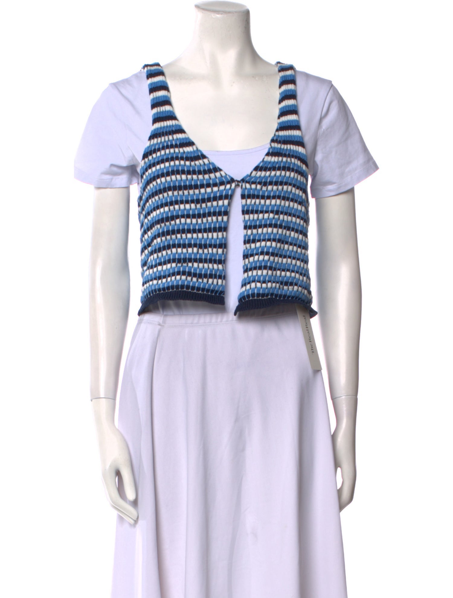 Gimaguas Striped Scoop Neck Sweater