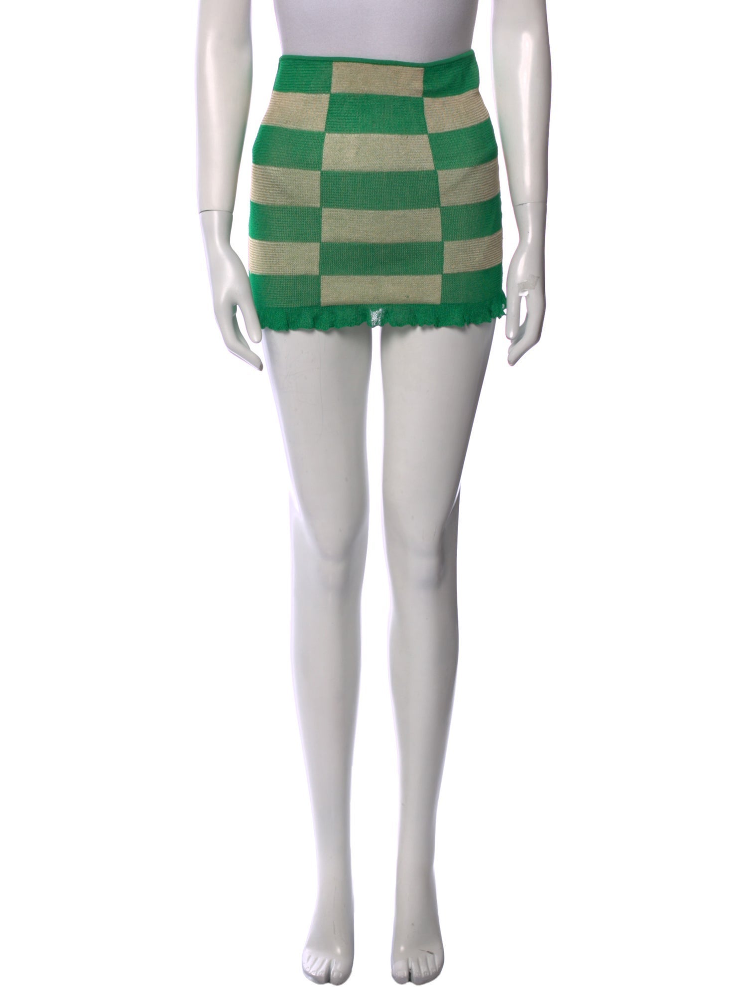 Gimaguas Plaid Print Mini Skirt