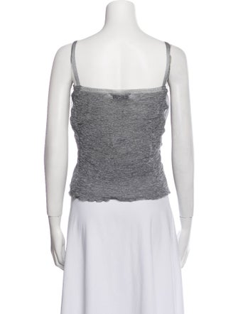 Gimaguas Square Neckline Sleeveless Crop Top