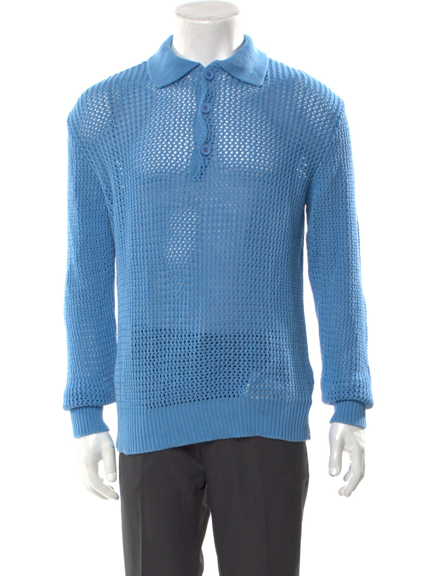 Gimaguas Collar Long Sleeve Polo Sweater