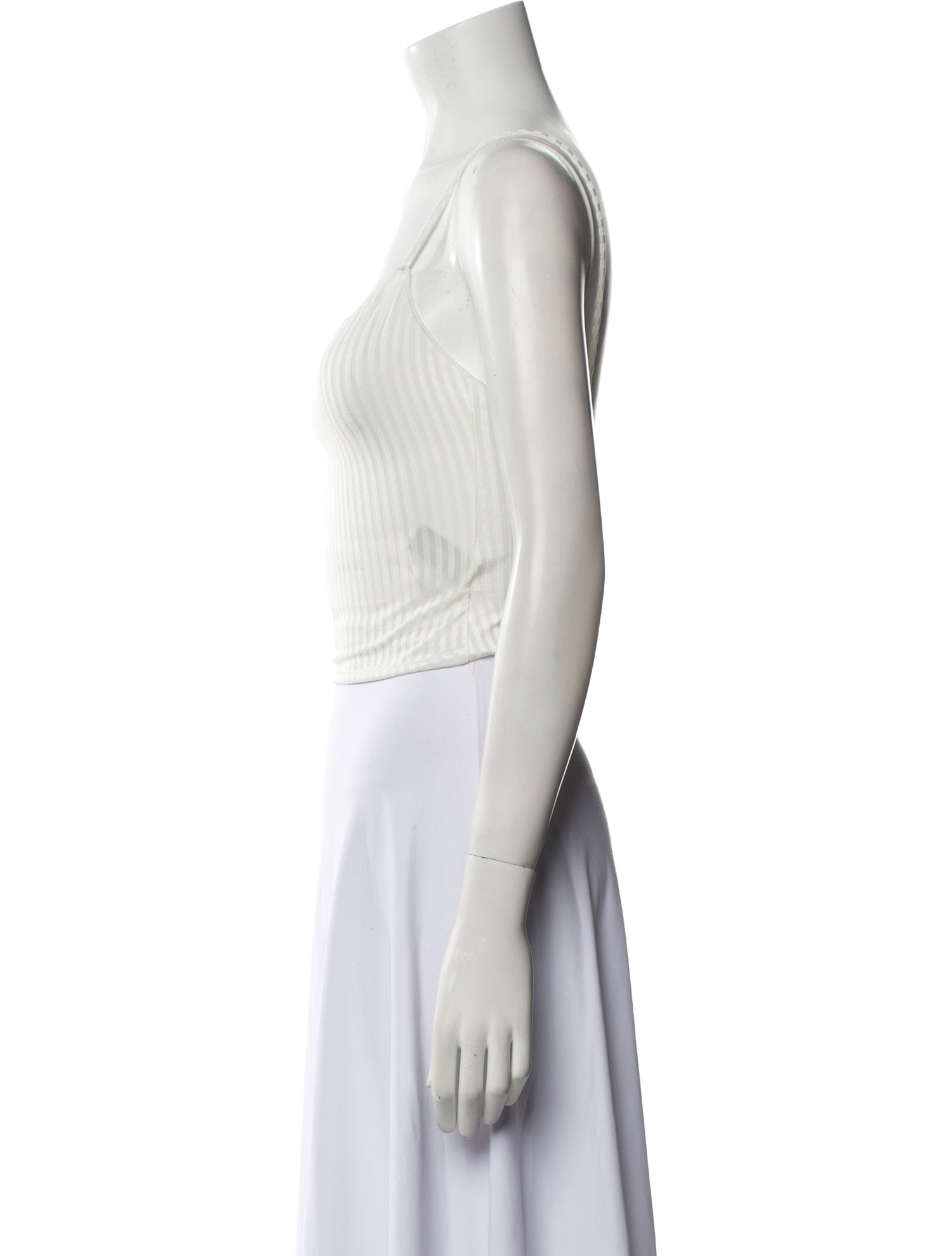 Gimaguas Square Neckline Sleeveless Crop Top