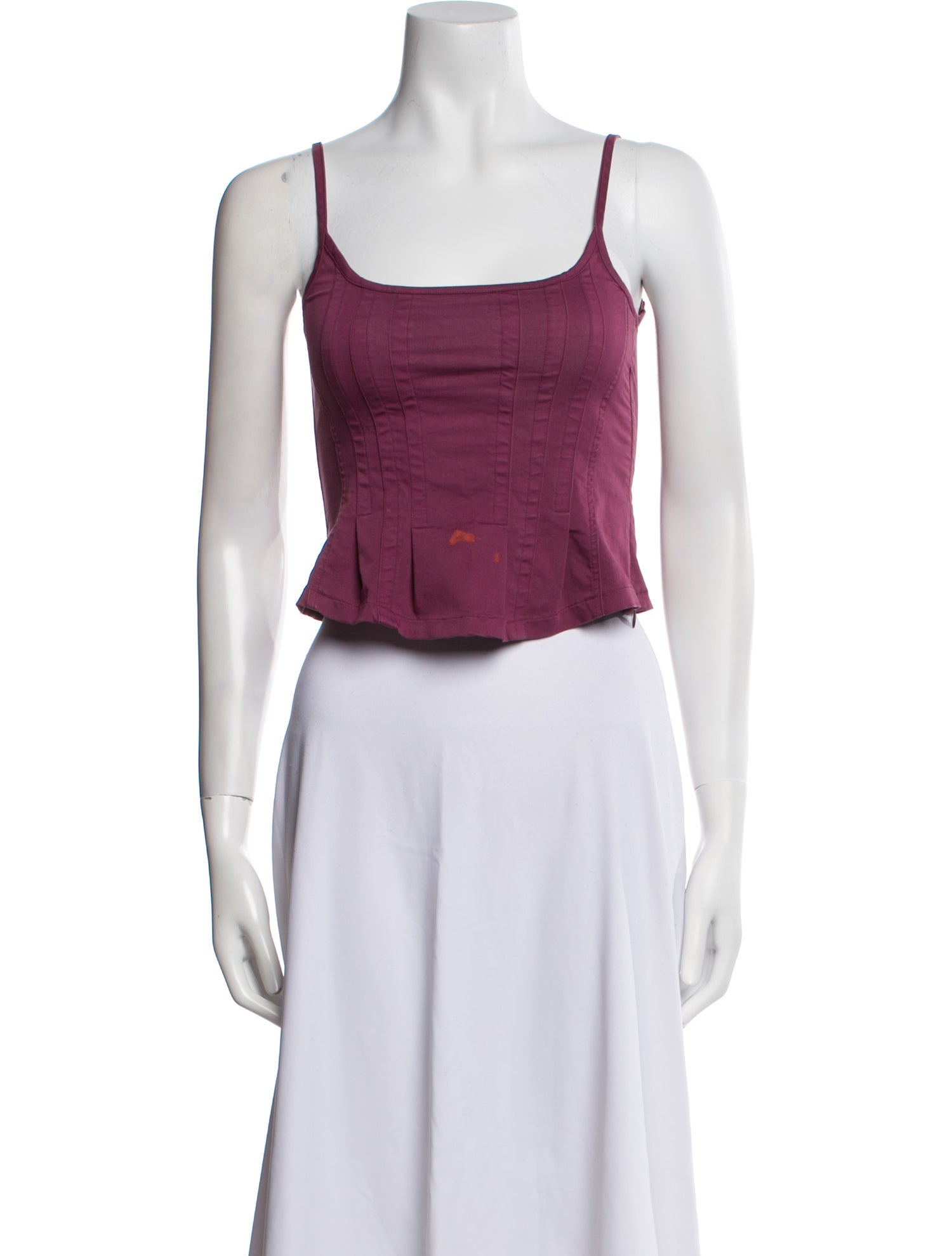 Gimaguas Square Neckline Sleeveless Crop Top
