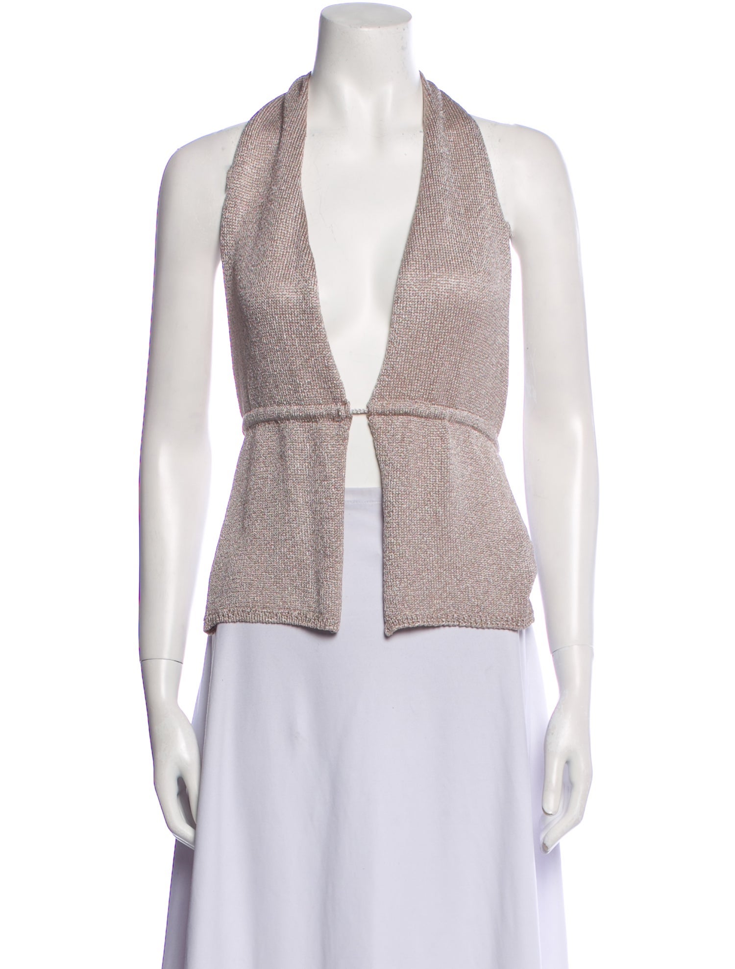 Gimaguas V-Neck Sleeveless Crop Top w/ Tags