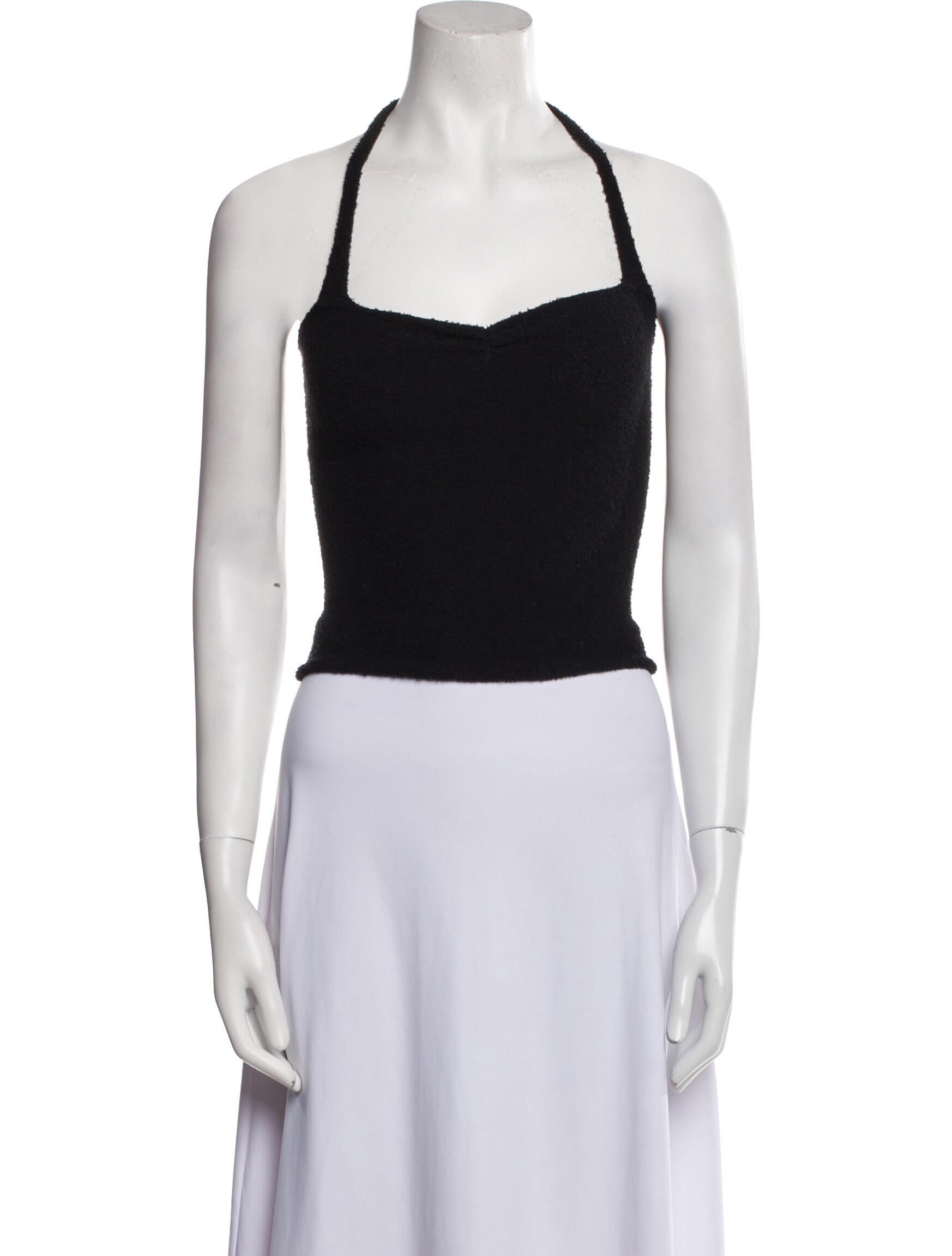Gimaguas Square Neckline Sleeveless Crop Top