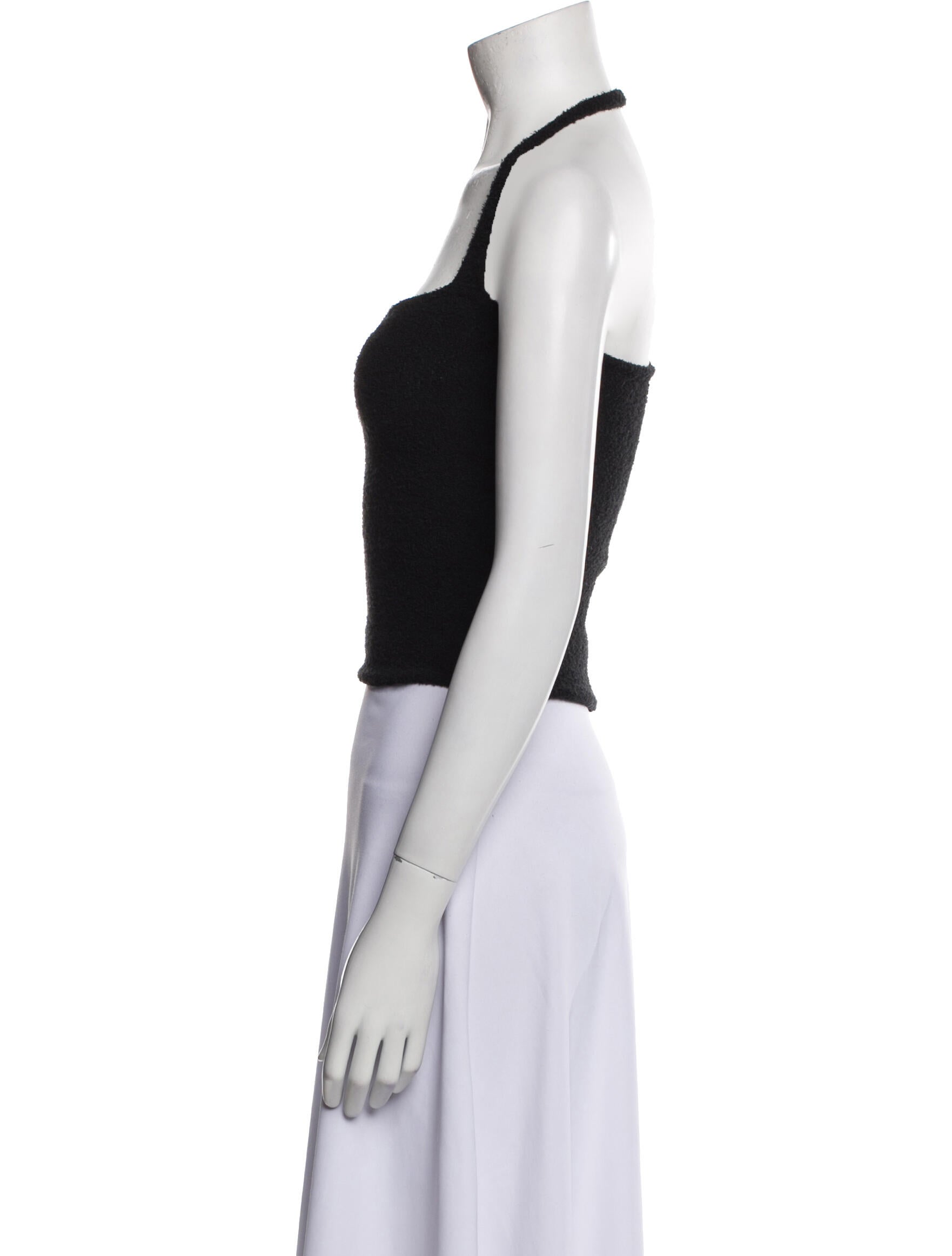 Gimaguas Square Neckline Sleeveless Crop Top