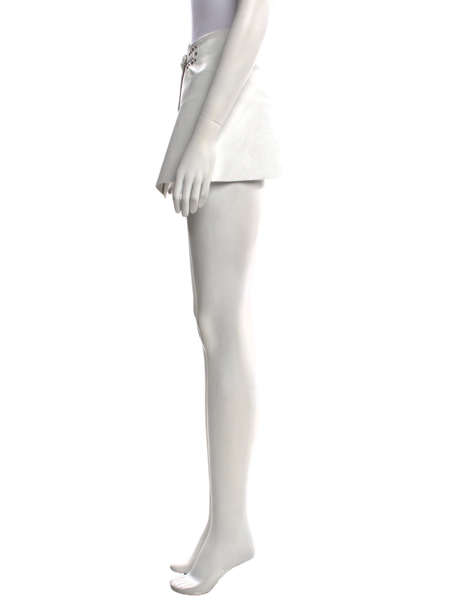 Gimaguas Leather Mini Skirt