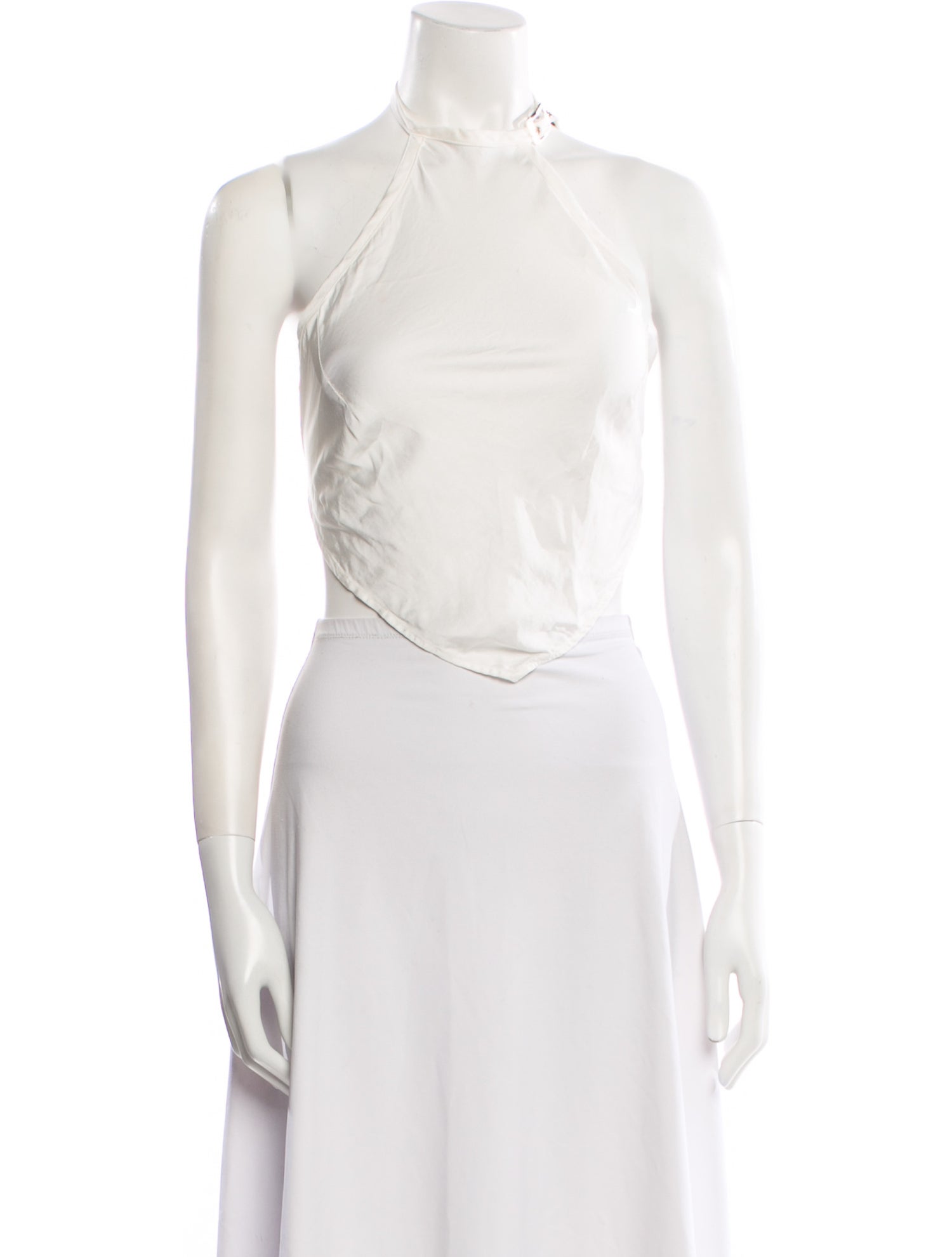 Gimaguas Halterneck Sleeveless Crop Top