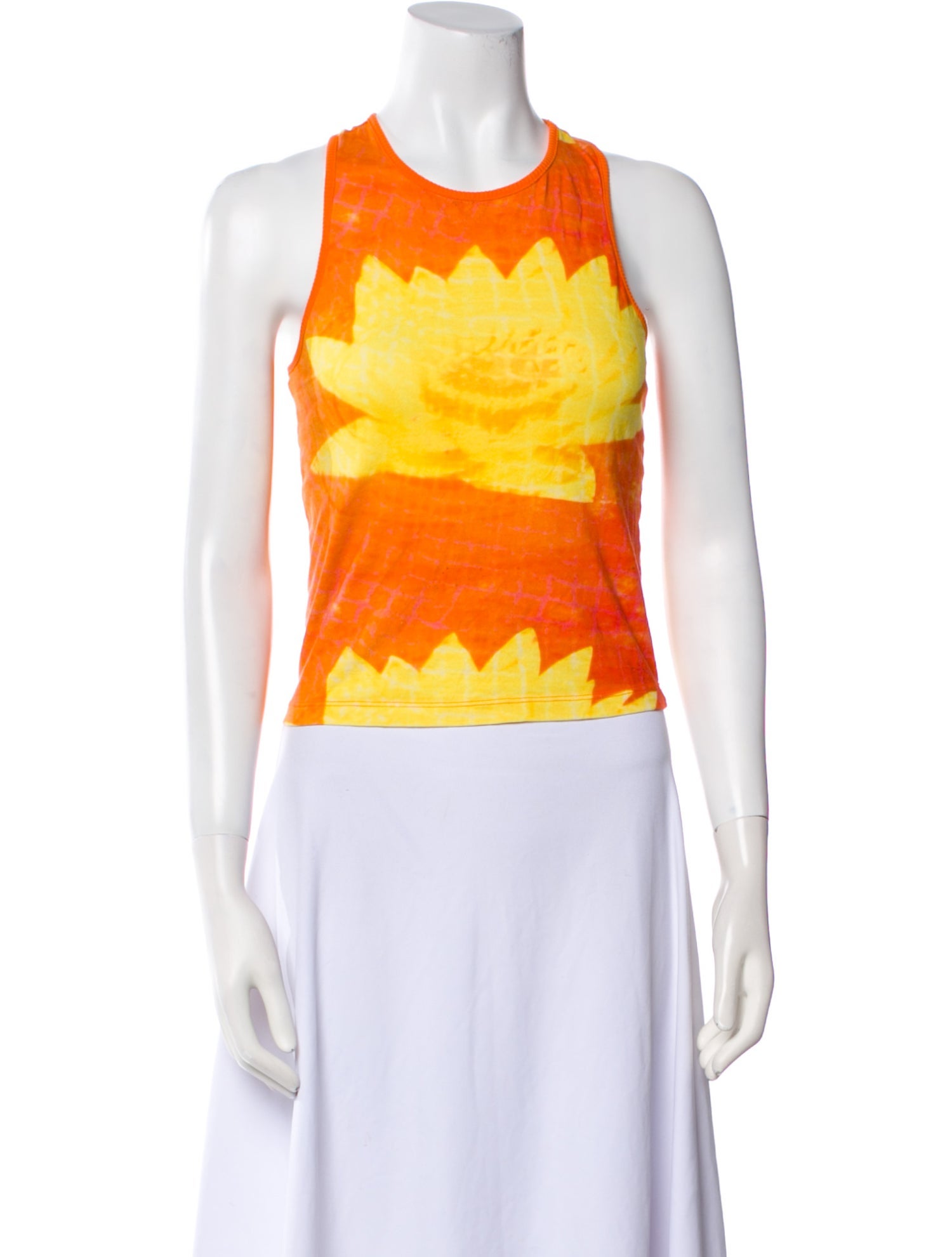 Gimaguas Printed Scoop Neck Top