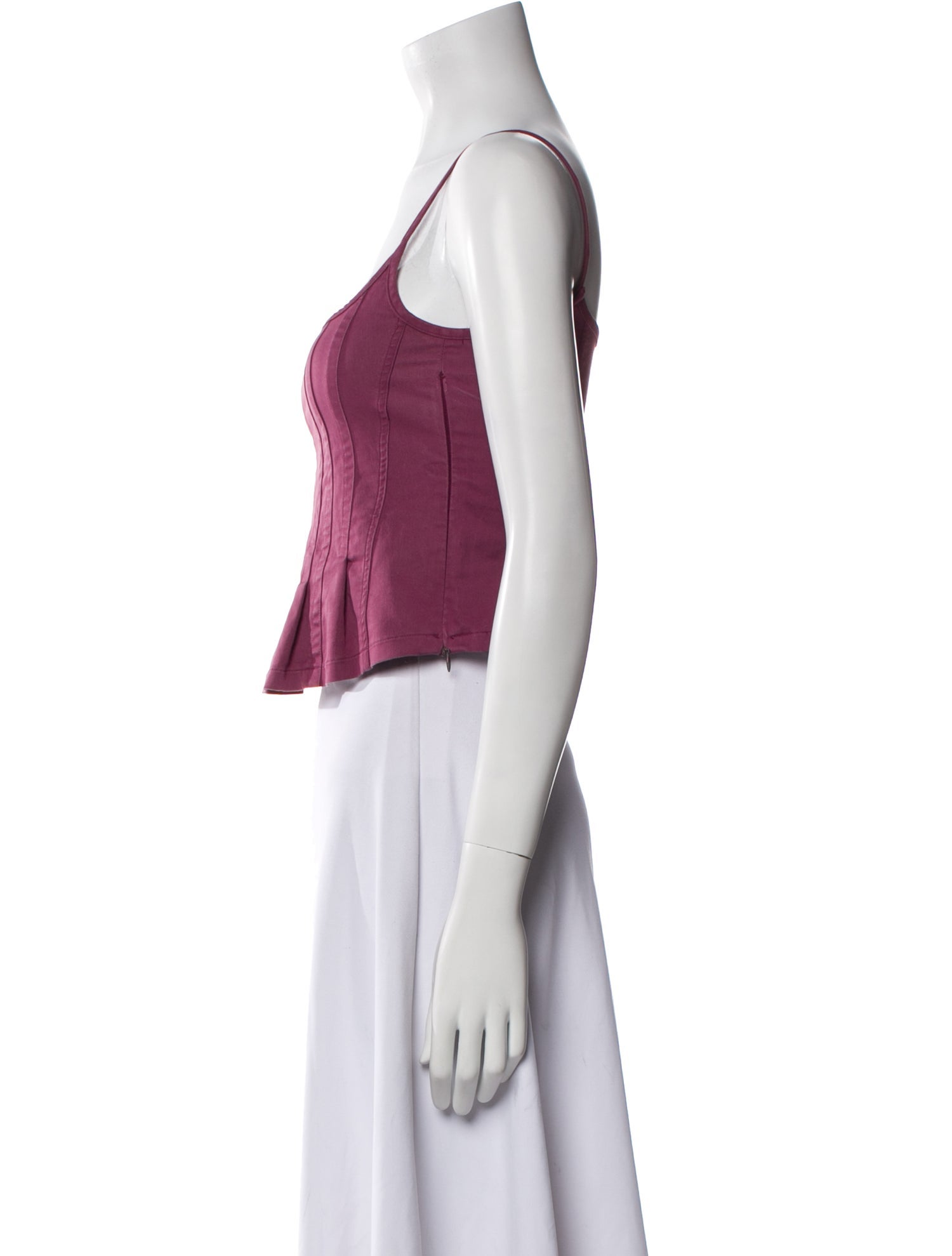 Gimaguas Square Neckline Sleeveless Crop Top