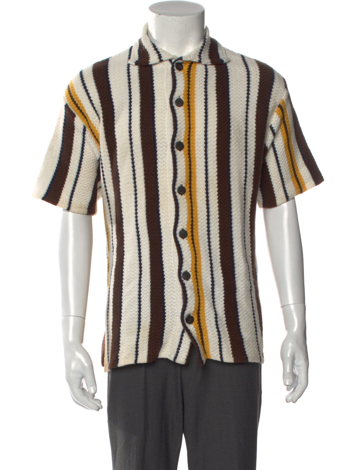 Gimaguas Striped Collar Cardigan