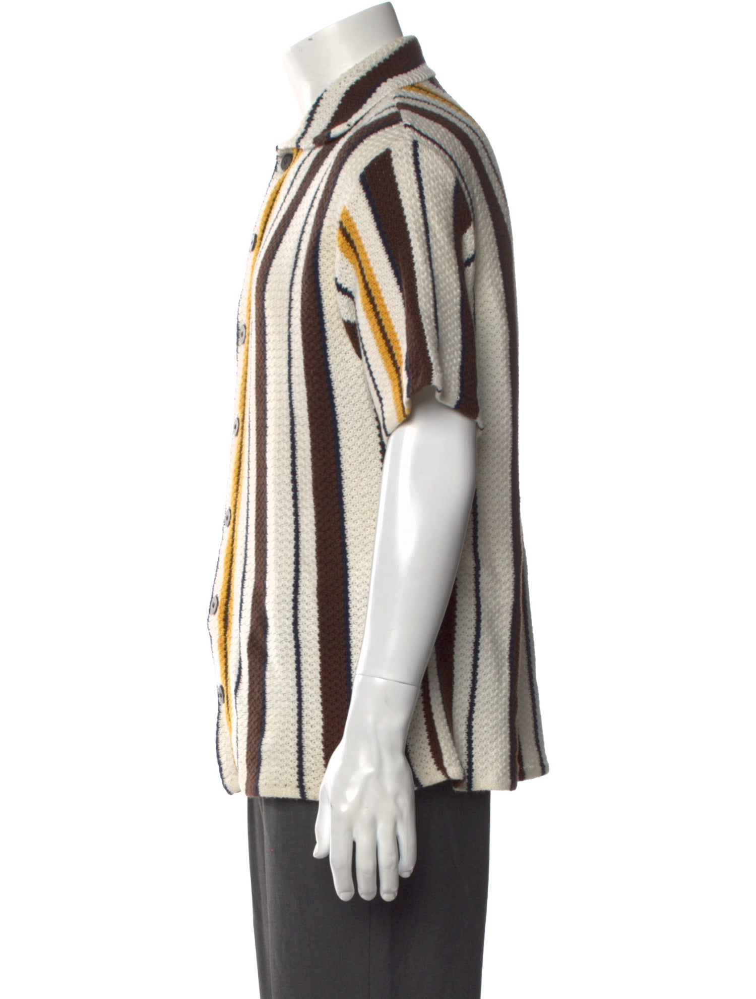 Gimaguas Striped Collar Cardigan