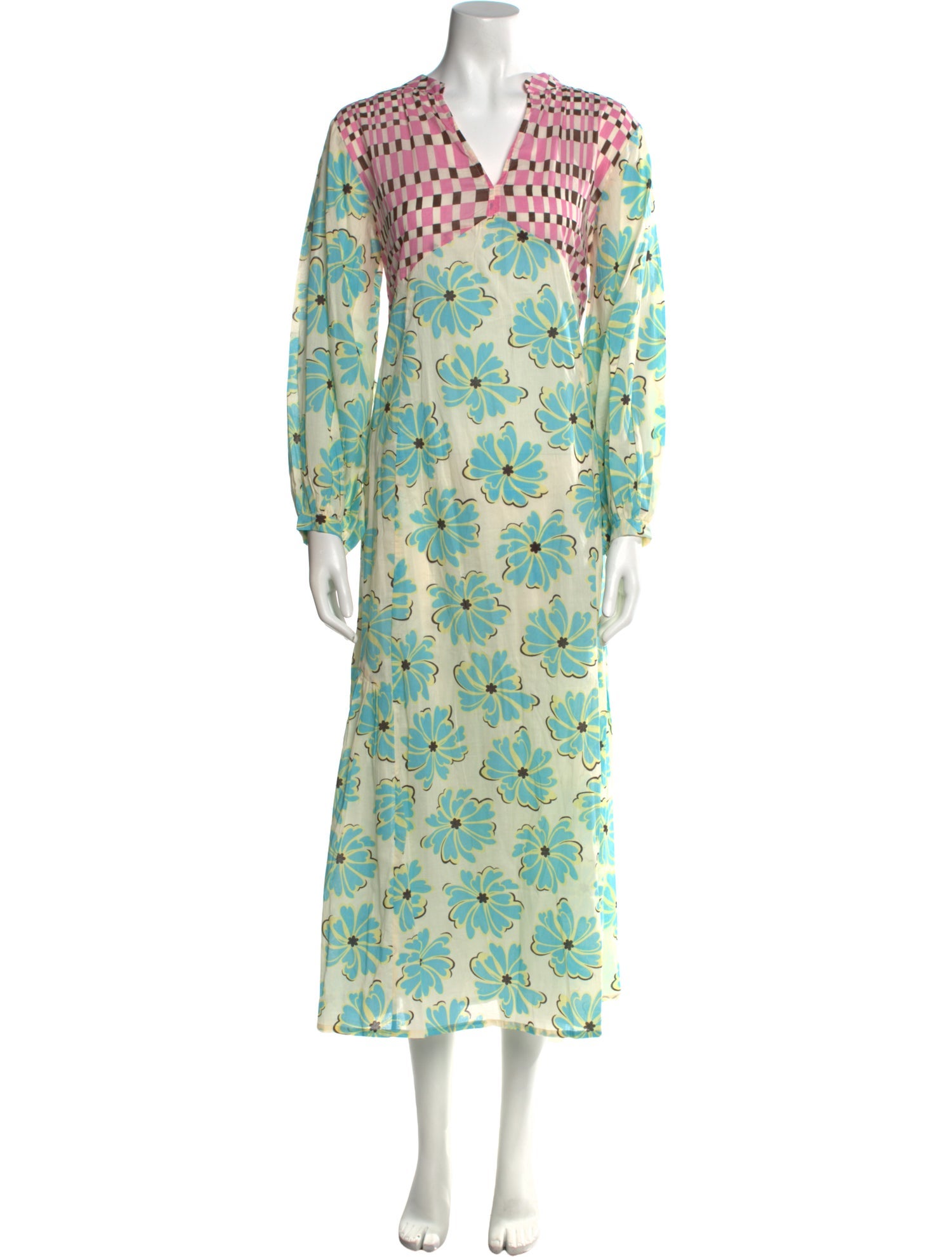 Gimaguas Floral Print Long Dress w/ Tags