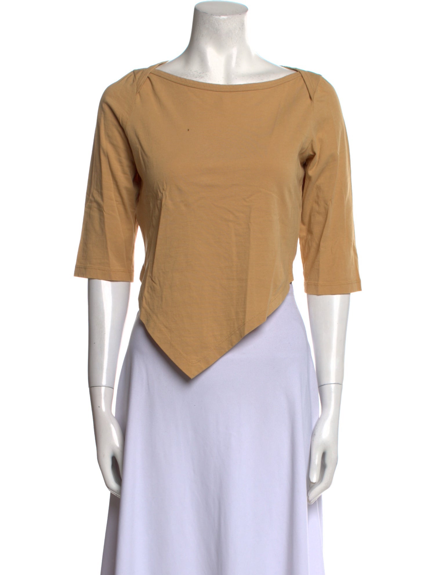 Gimaguas Scoop Neck Short Sleeve Crop Top