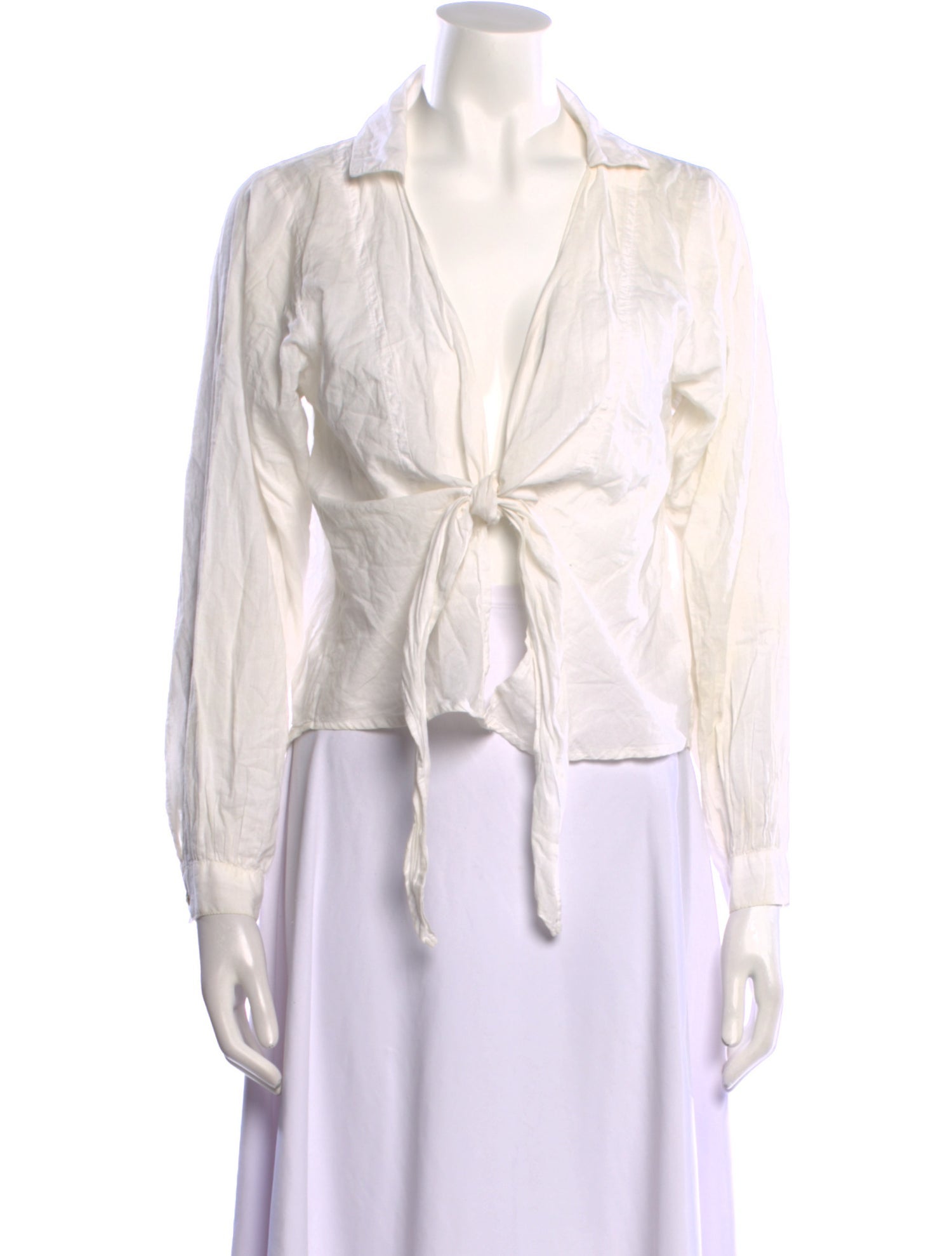 Gimaguas V-Neck Long Sleeve Crop Top