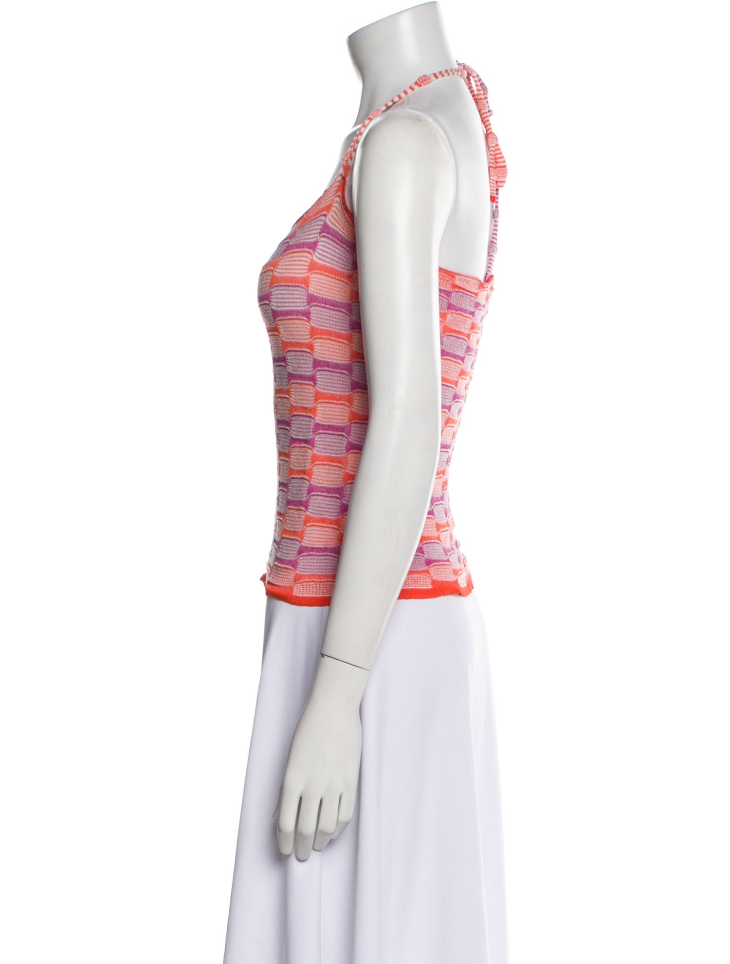 Gimaguas Striped Halterneck Crop Top