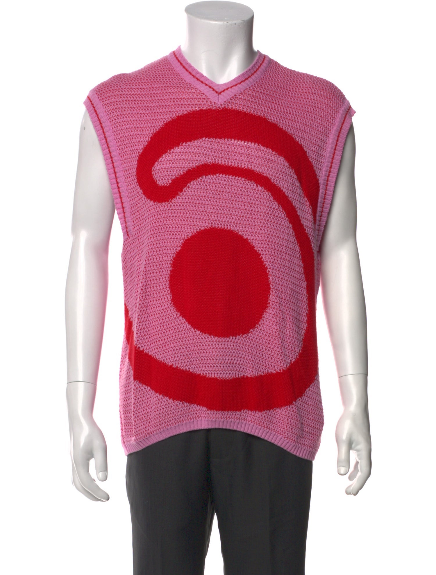 Gimaguas Graphic Print V-Neck Sweater Vest