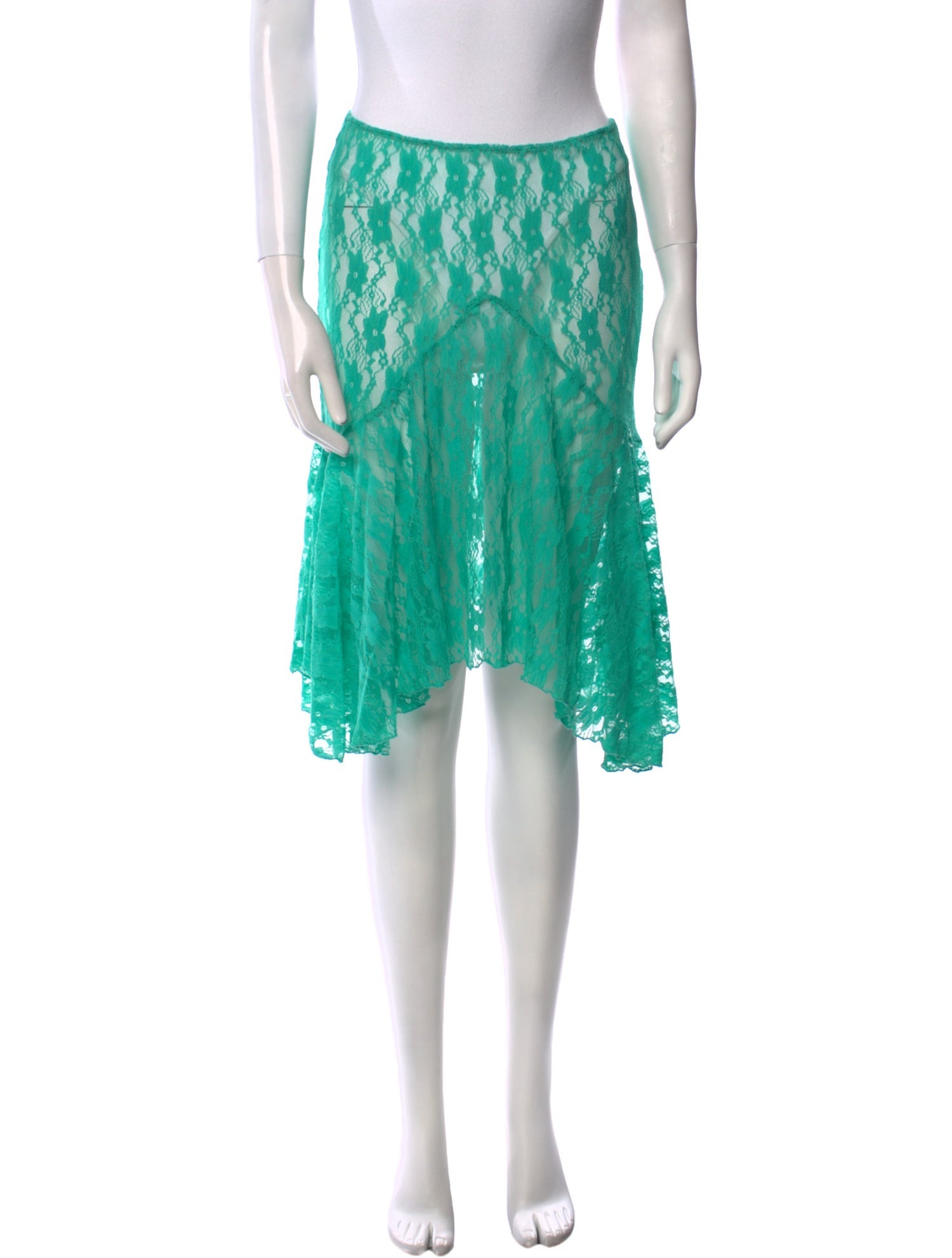 Gimaguas Lace Pattern Knee-Length Skirt