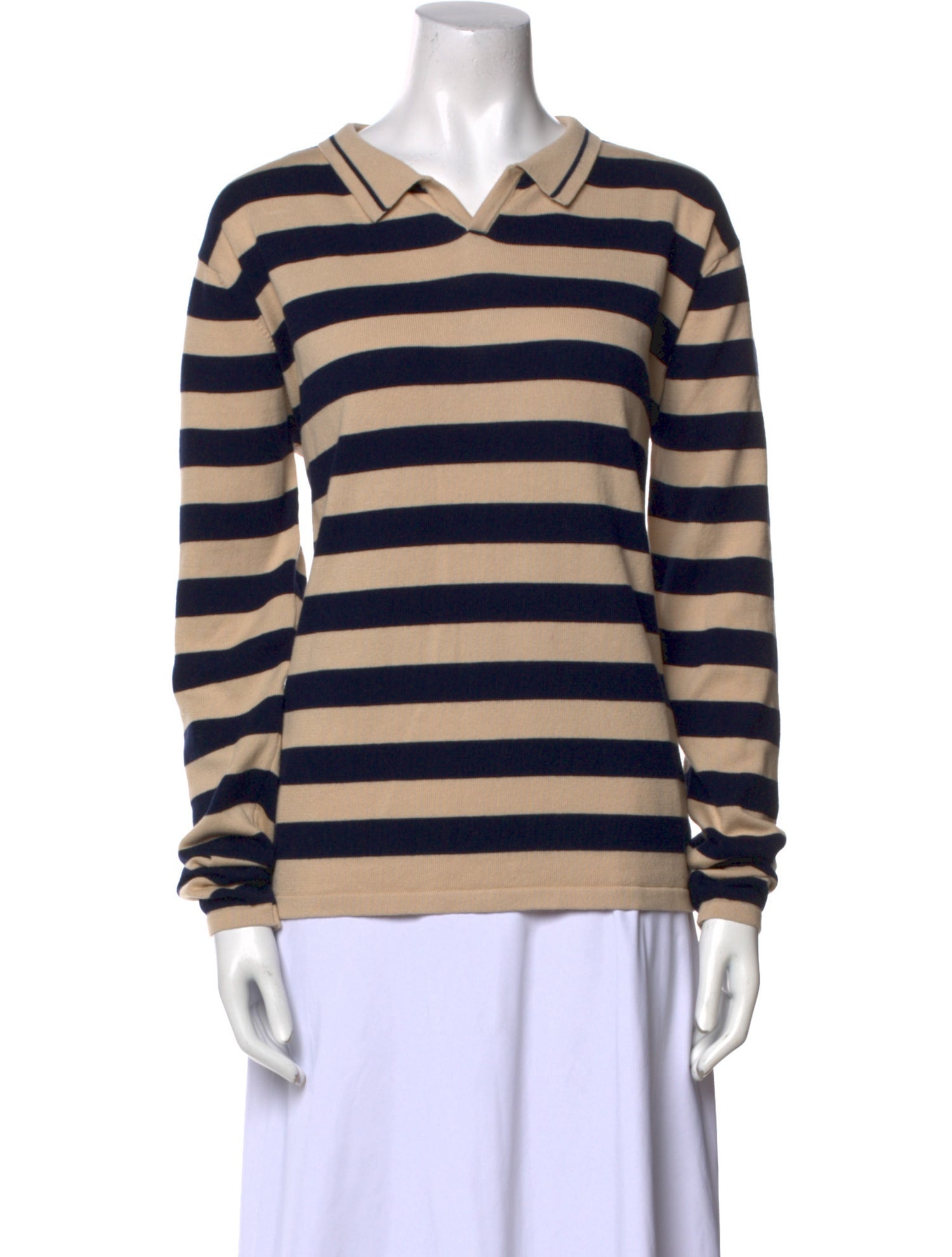 Gimaguas Striped V-Neck Sweater w/ Tags