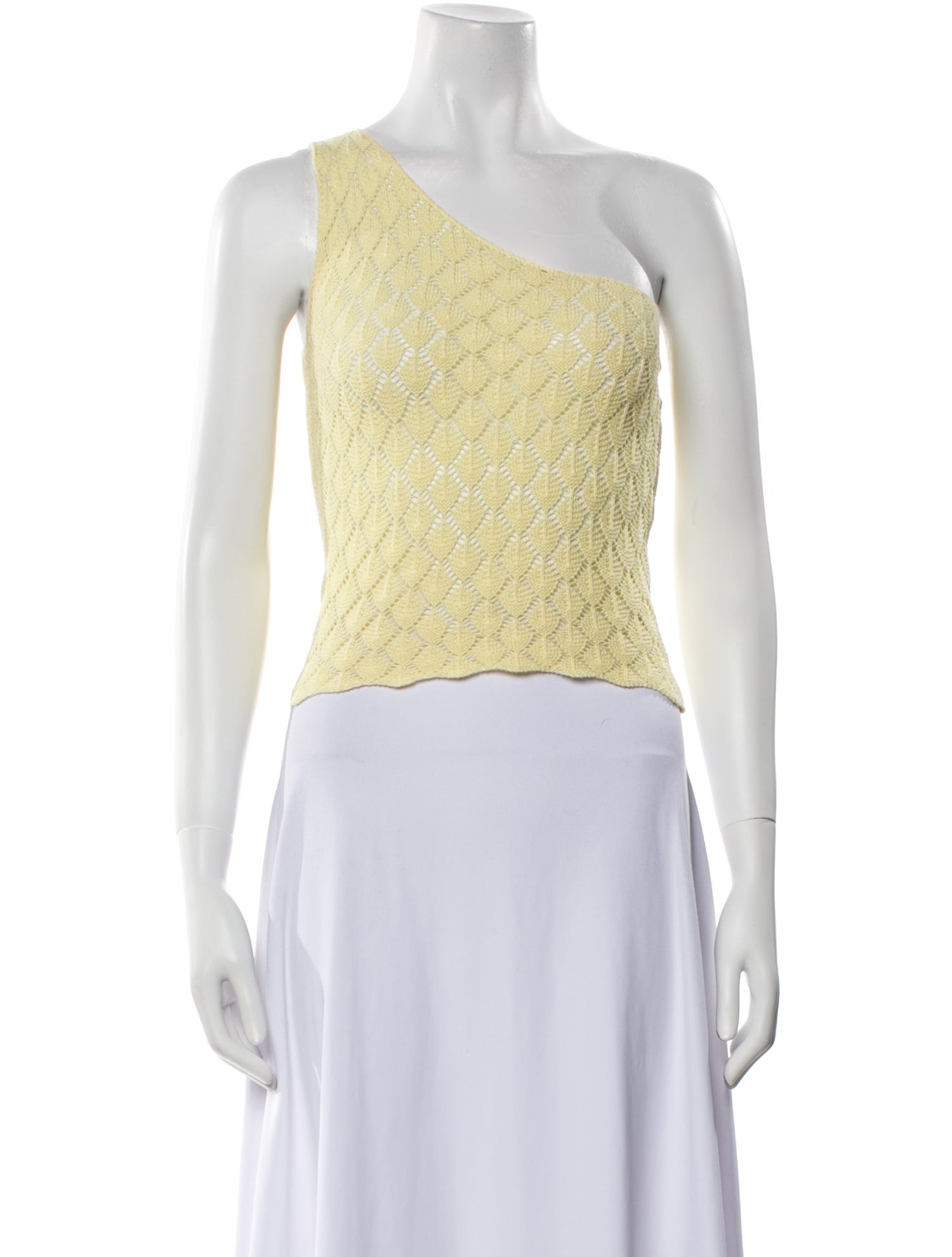 Gimaguas One-Shoulder Sleeveless Crop Top