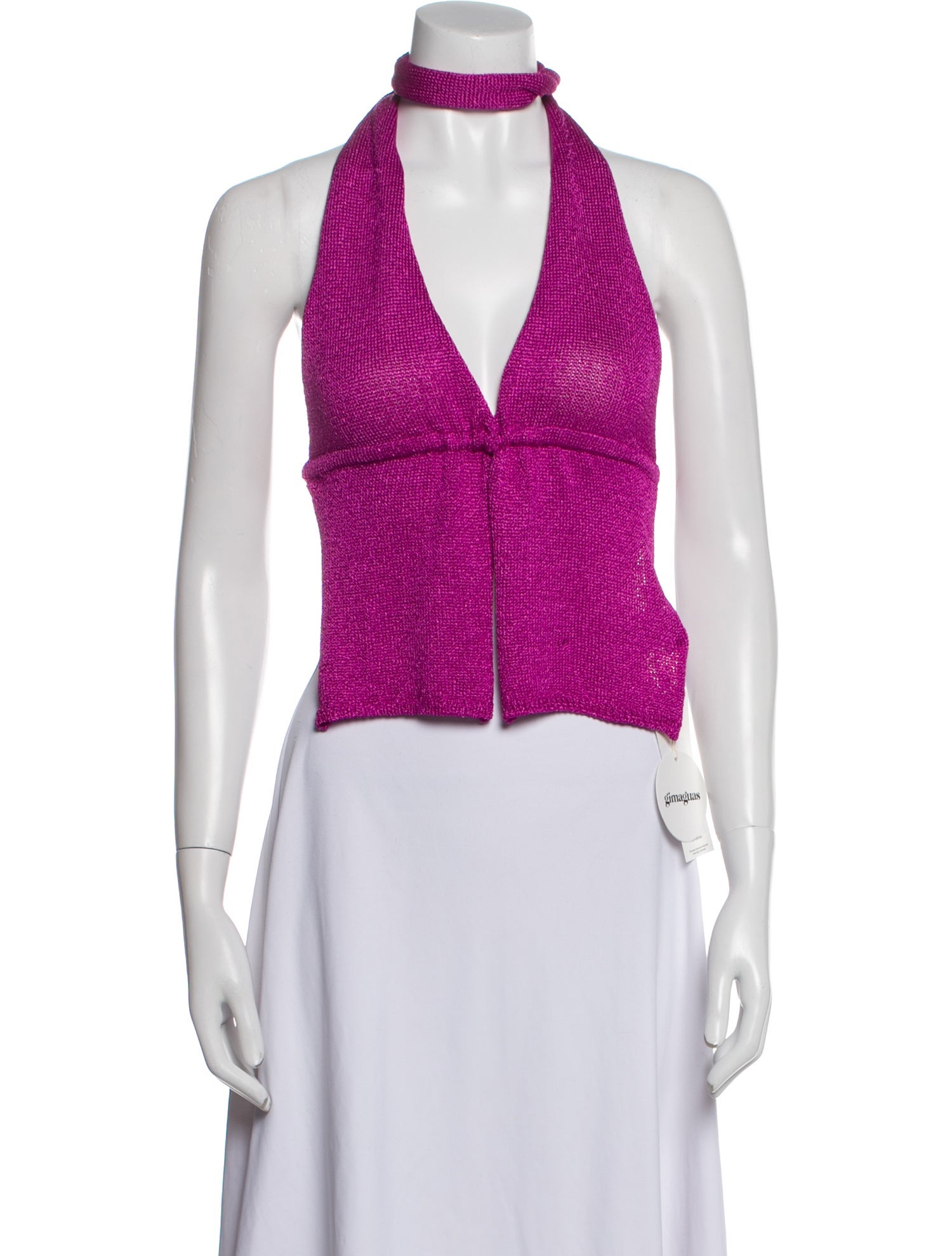 Gimaguas V-Neck Sleeveless Crop Top