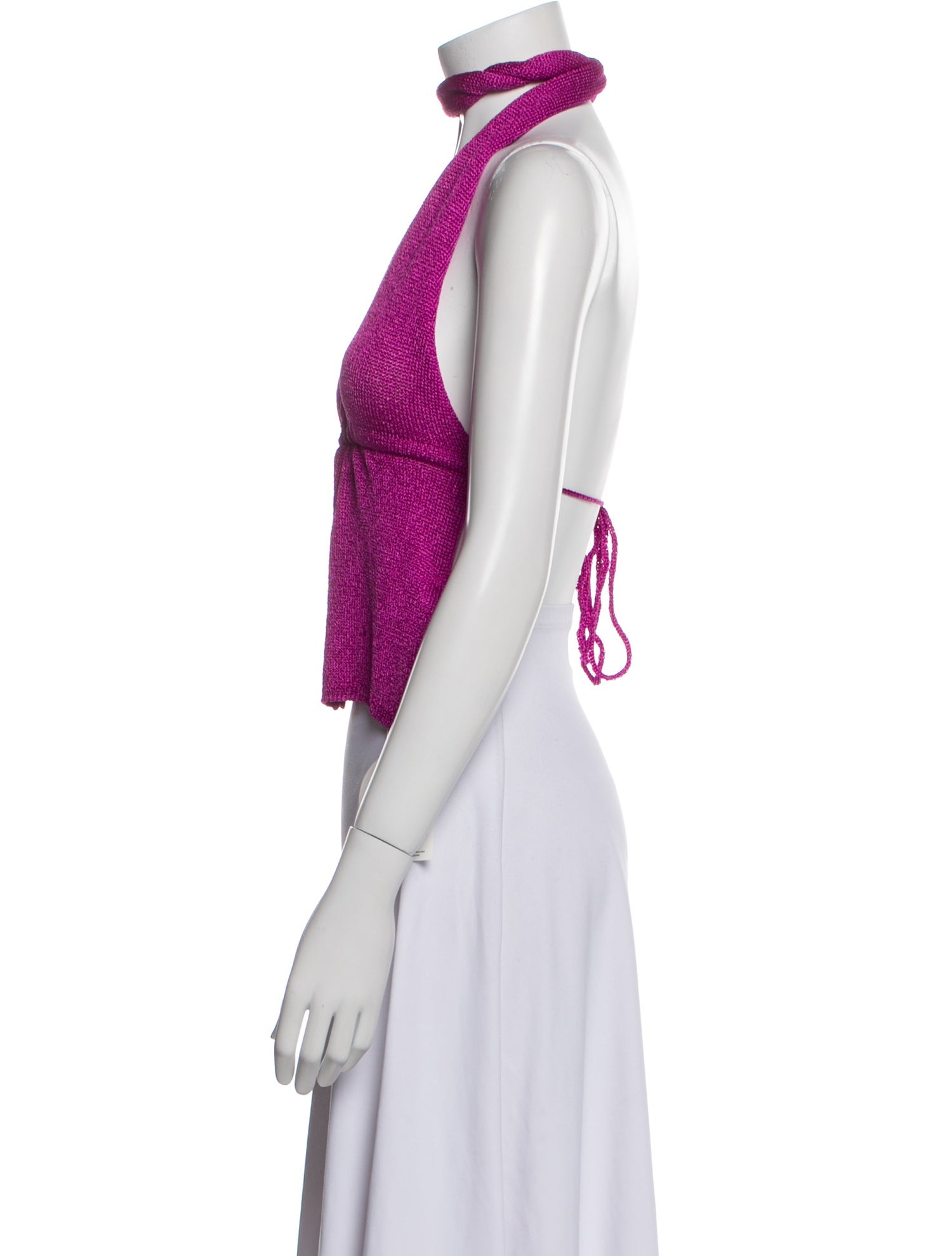 Gimaguas V-Neck Sleeveless Crop Top