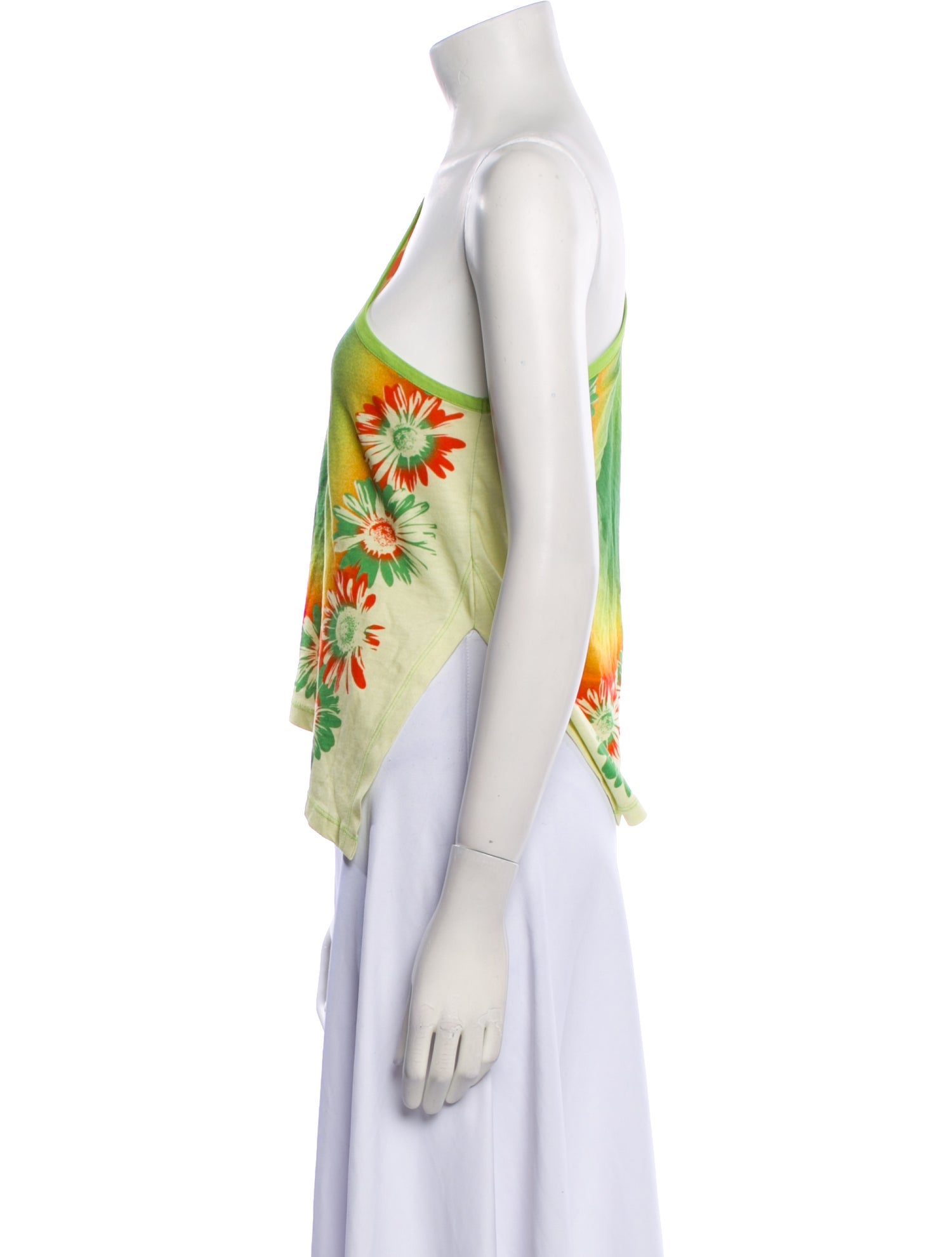 Gimaguas Floral Print One-Shoulder Top