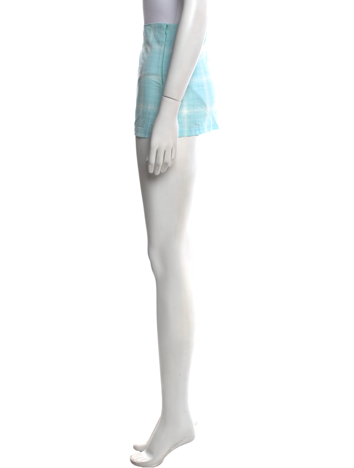 Gimaguas Plaid Print Mini Skirt