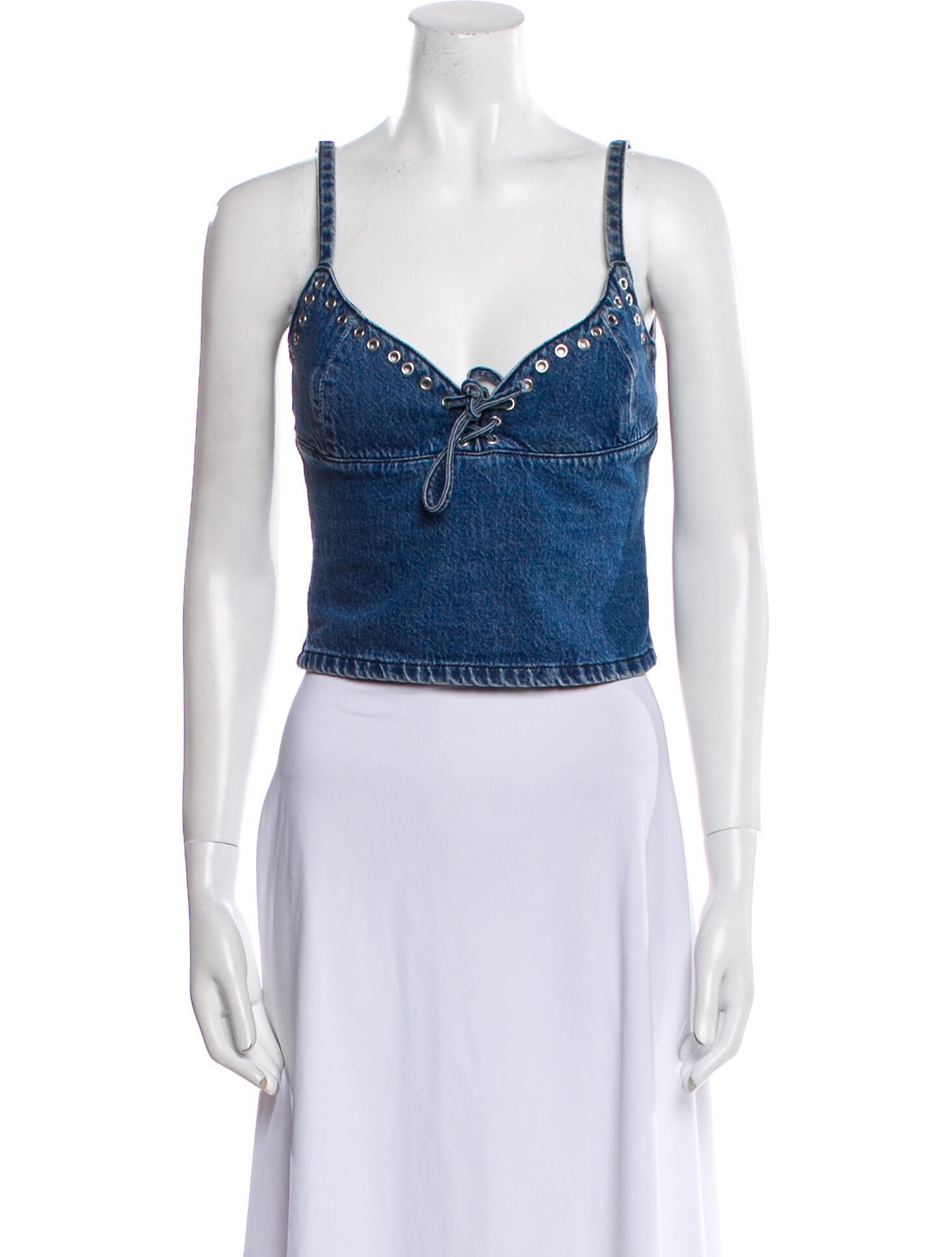 Gimaguas V-Neck Sleeveless Crop Top