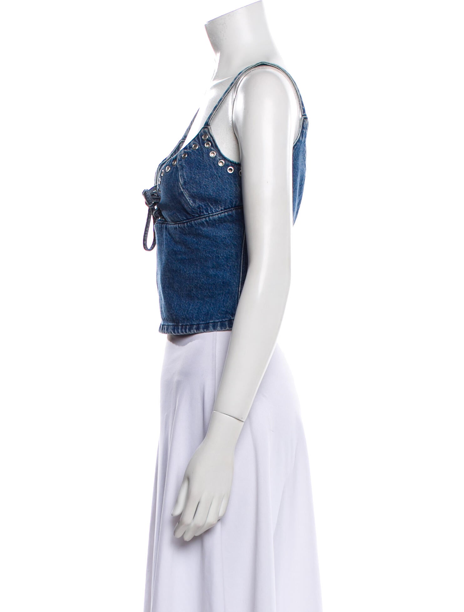 Gimaguas V-Neck Sleeveless Crop Top