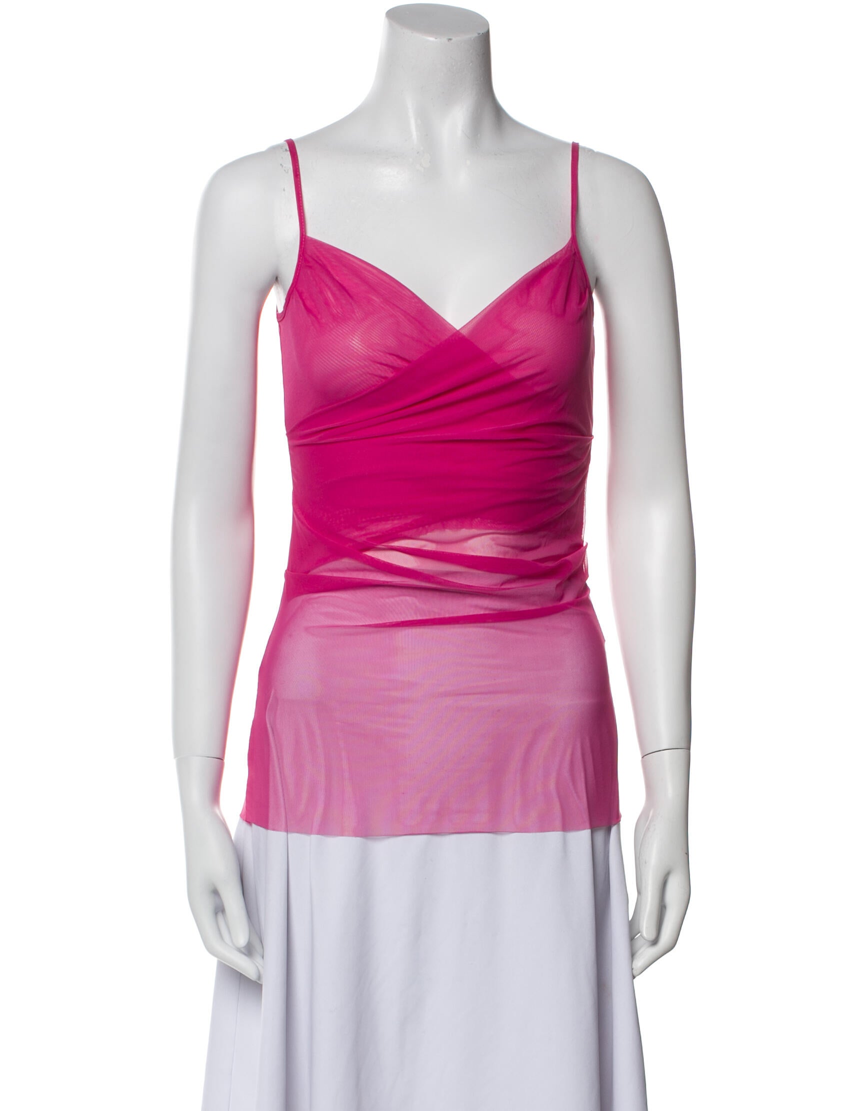 Gimaguas Nylon V-Neck Top