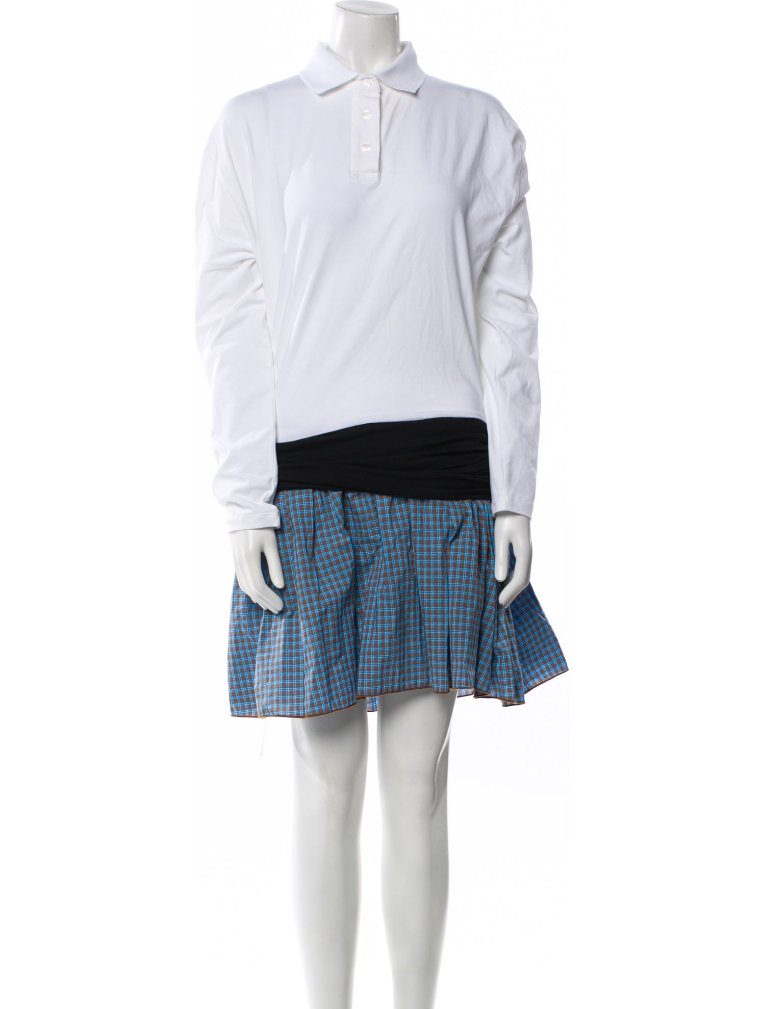 Gimaguas Colorblock Pattern Mini Dress